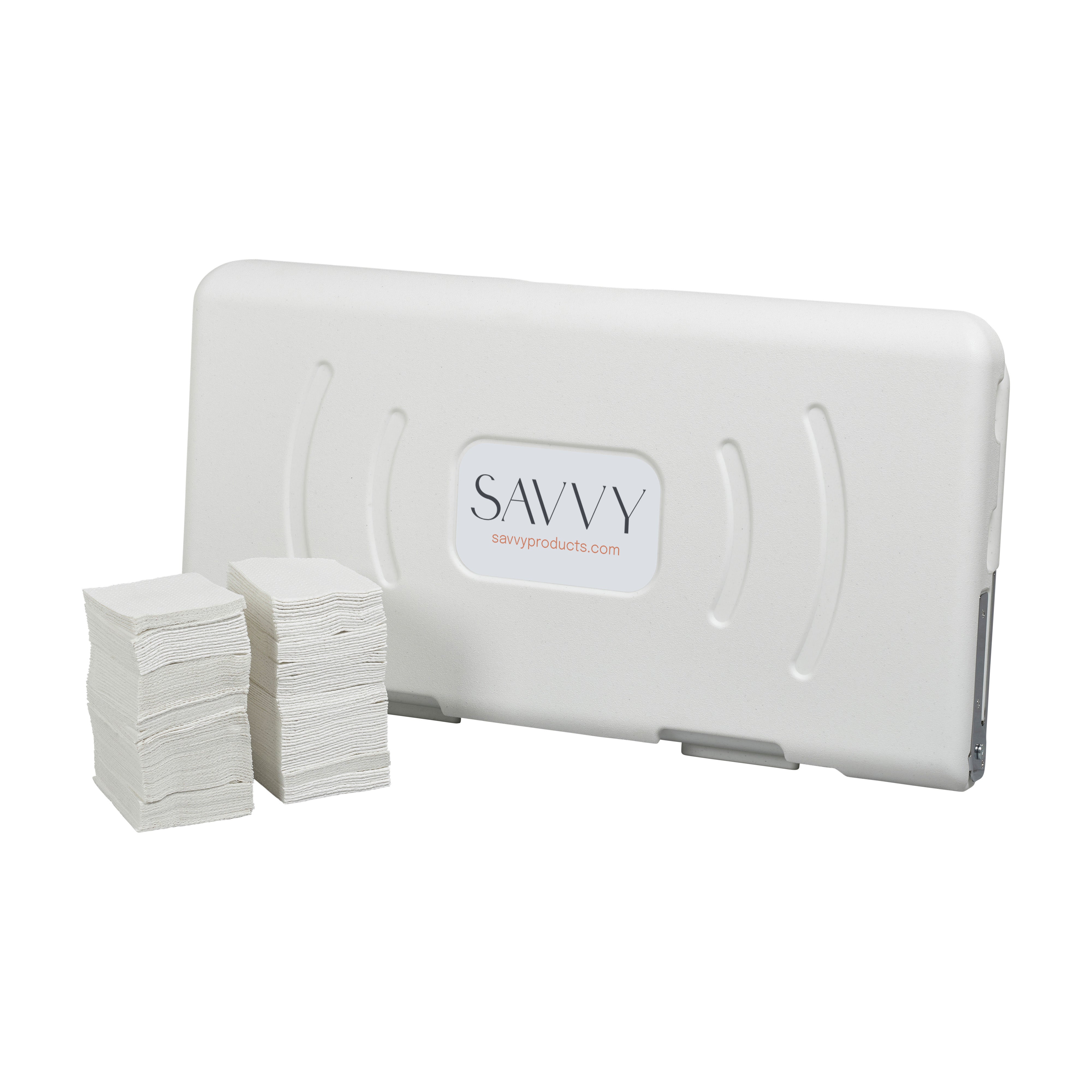Commercial Wall-Mounted Baby Changing Station with 500 Disposable Sanitary Liners