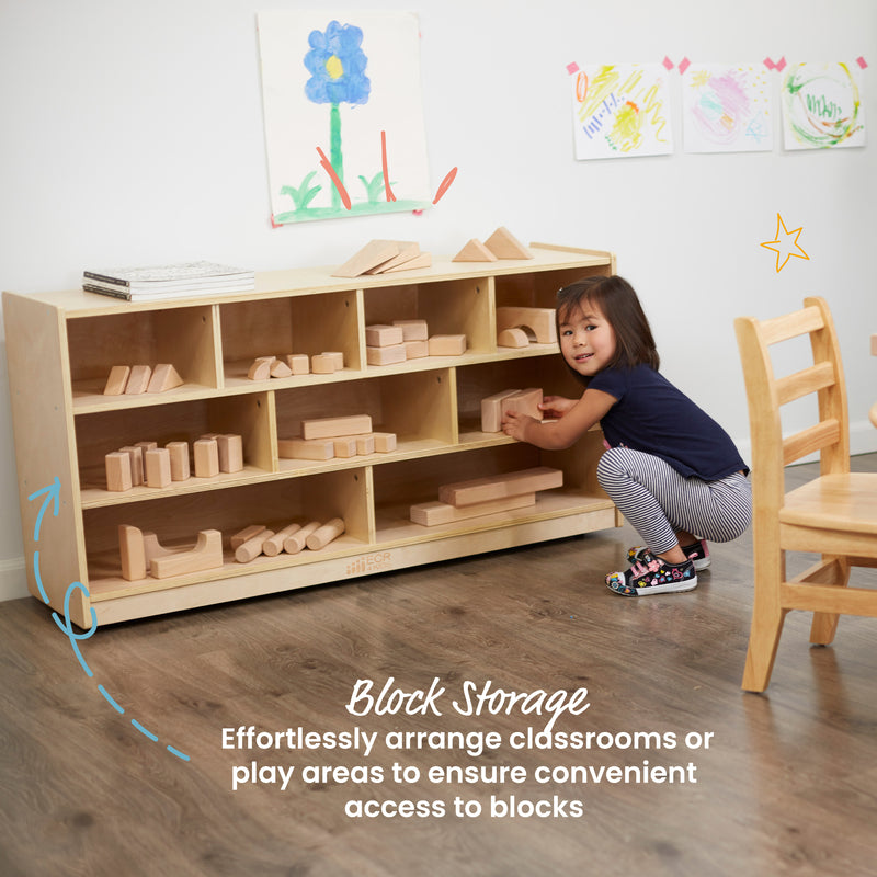 Mobile Block Storage Cart, Large, Classroom Furniture