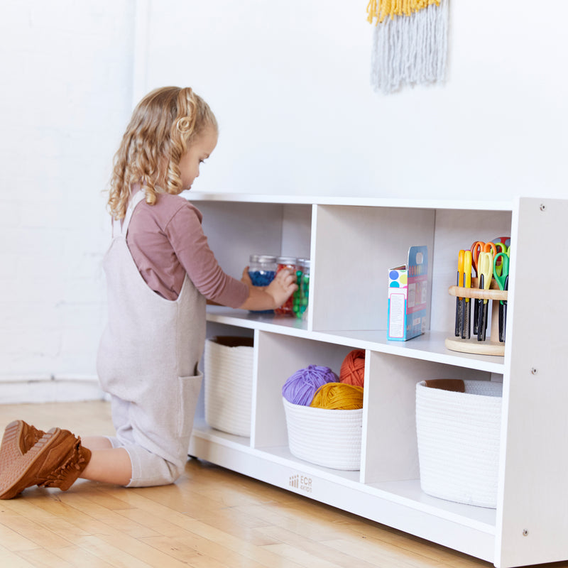 5-Compartment Mobile Storage Cabinet, 24in High