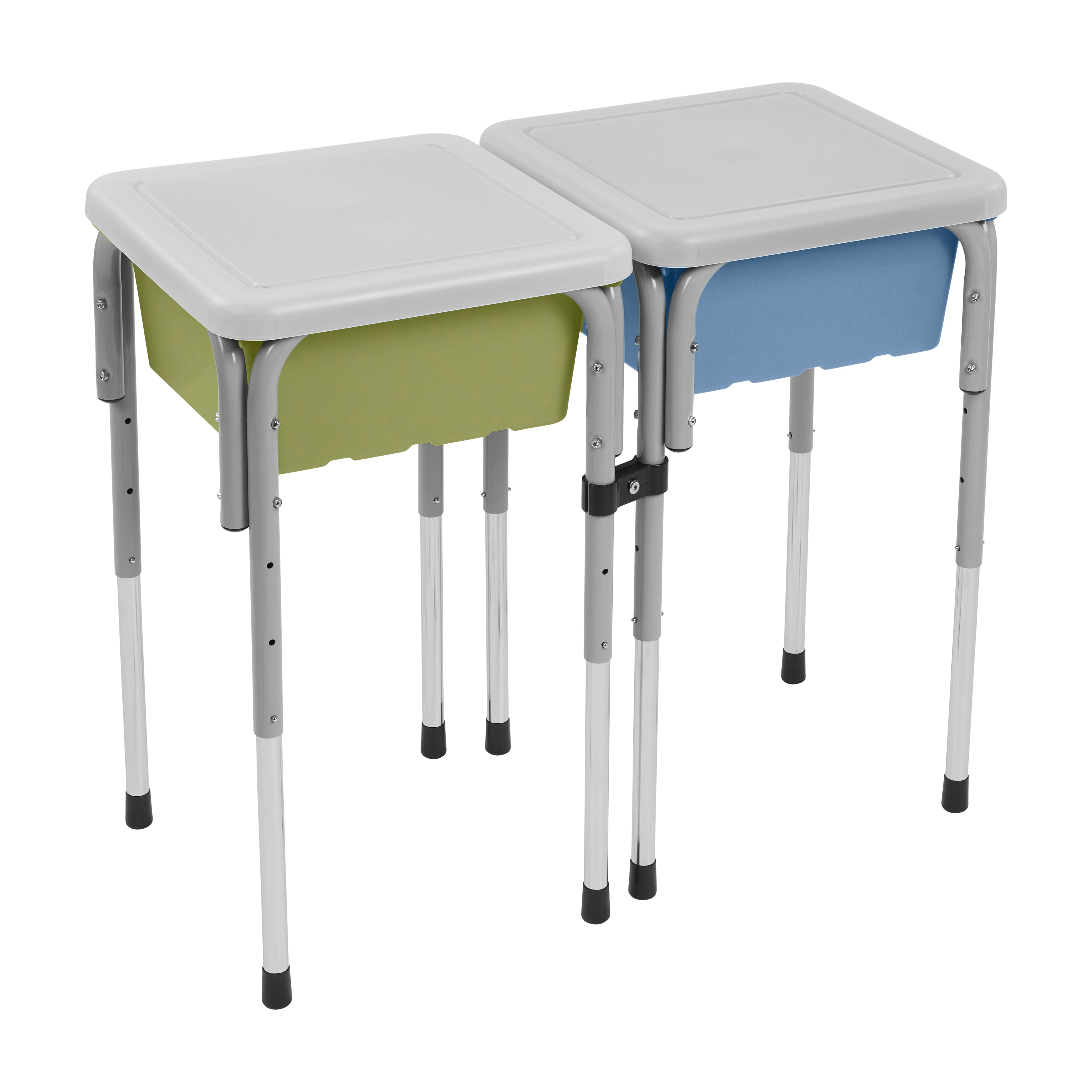 2-Station Sand and Water Adjustable Play Table, Sensory Bins