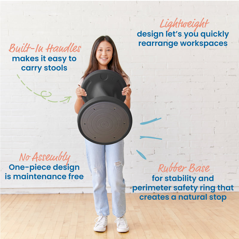 Twist Wobble Stool, 18in Seat Height, Active Seating