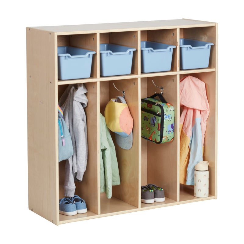 Streamline 4-Section Toddler Coat Locker