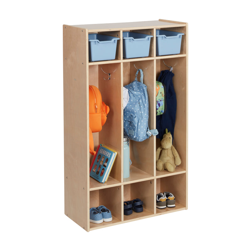 Streamline 3-Section Coat Locker, Classroom Furniture