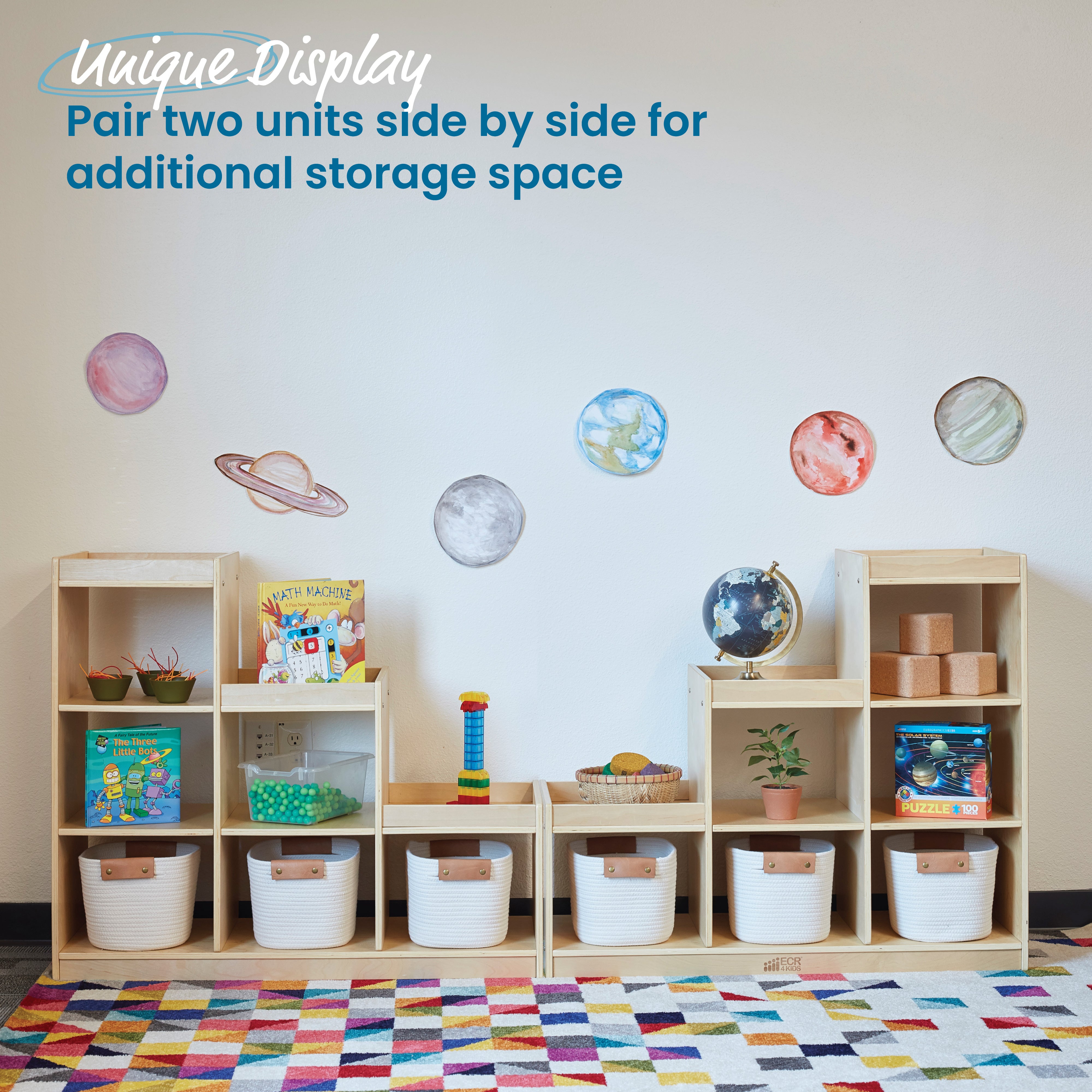 3-2-1 Cube Storage Cabinet, Kids Furniture