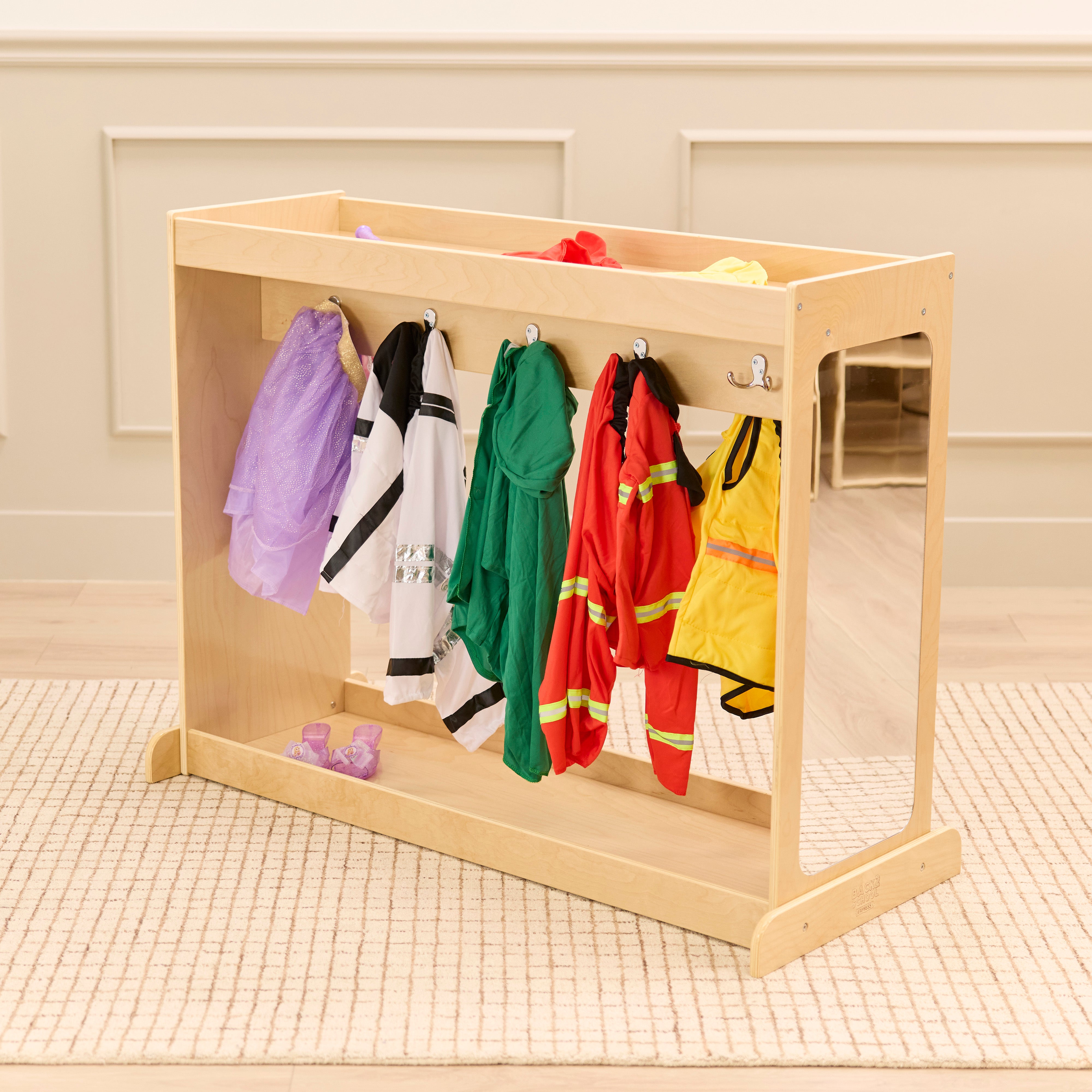 Double-Sided Dress-Up Island with Mirrors