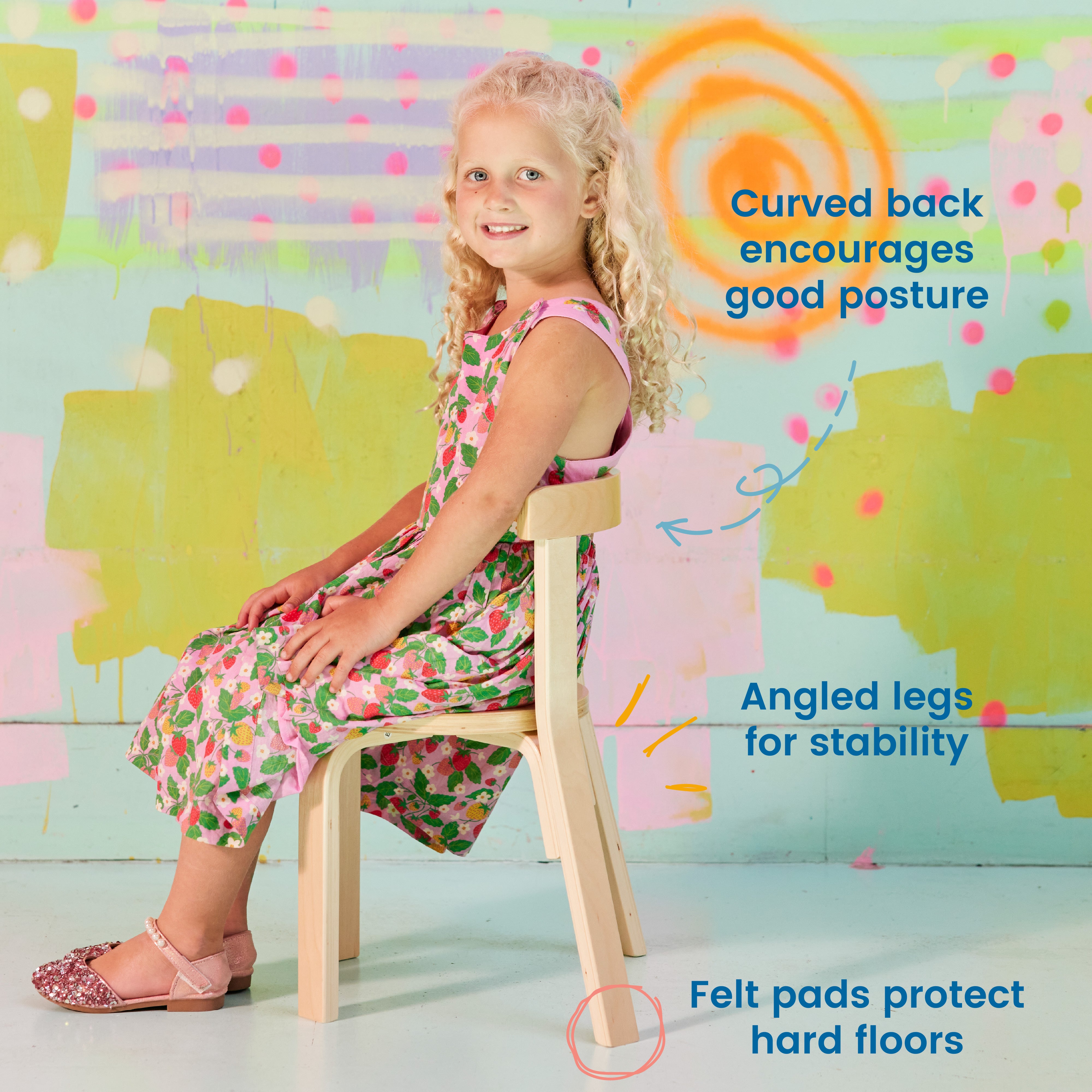 Bentwood Table and Curved Back Chair Set, 5-Piece