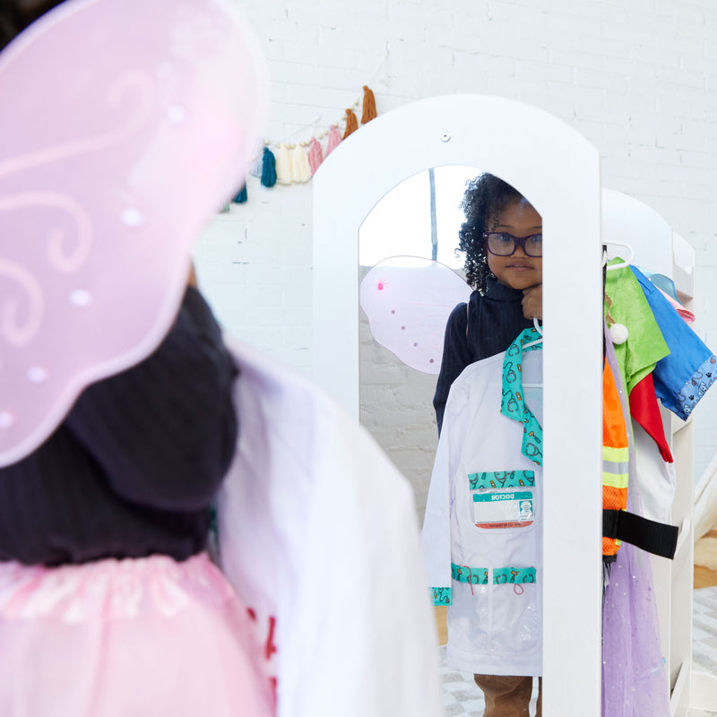 Dress Up Center with Mirror, Costume Organizer