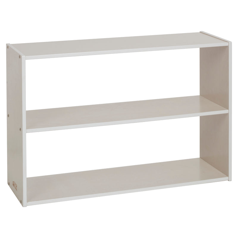 Streamline 2-Shelf Storage Cabinet without Back 24in High, Double-Sided
