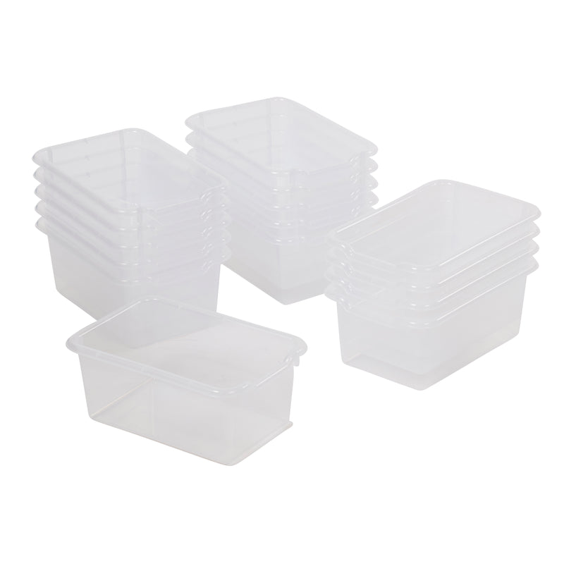 Scoop Front Storage Bins, Multipurpose Organization, 15-Pack