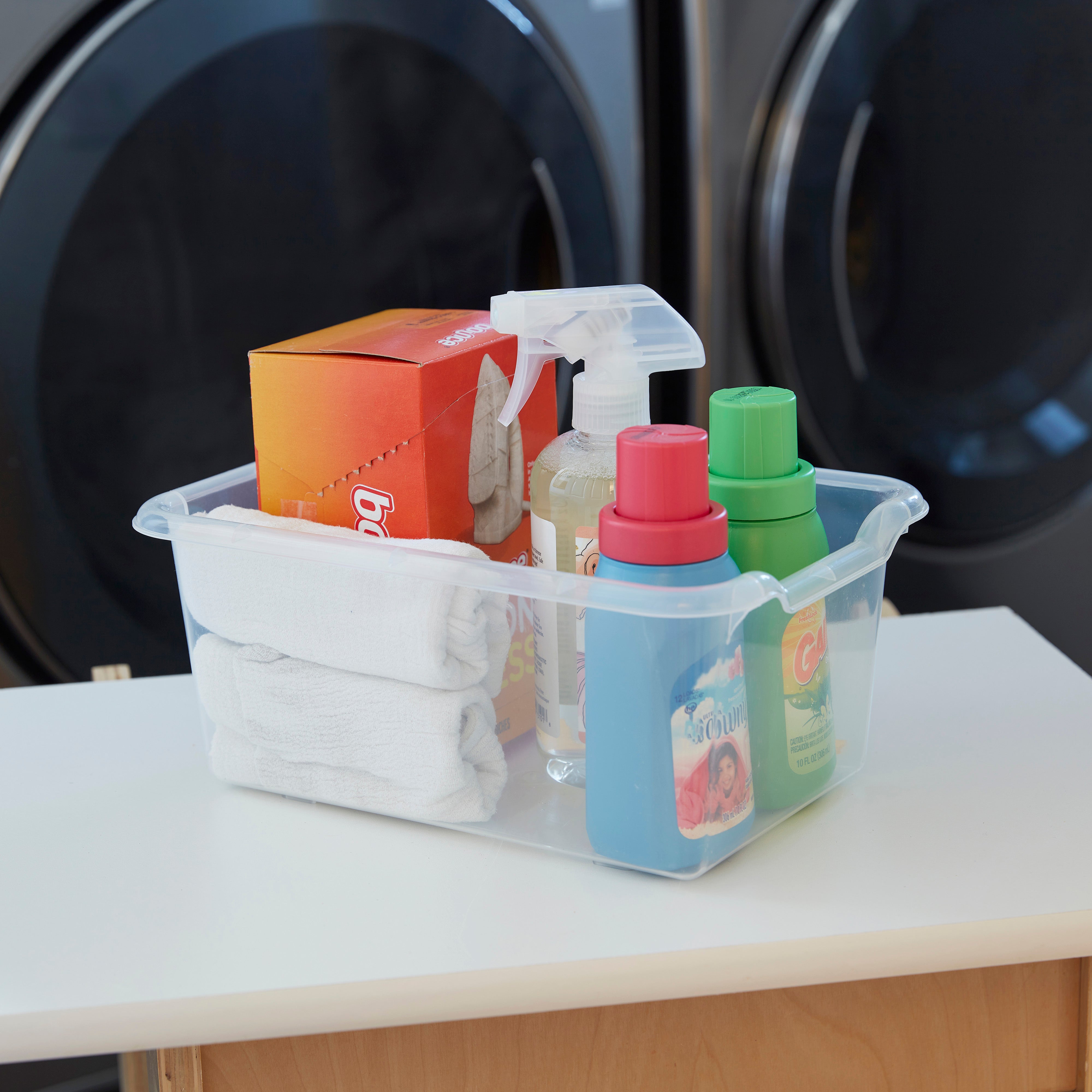 Scoop Front Storage Bins, Multipurpose Organization, 25-Pack