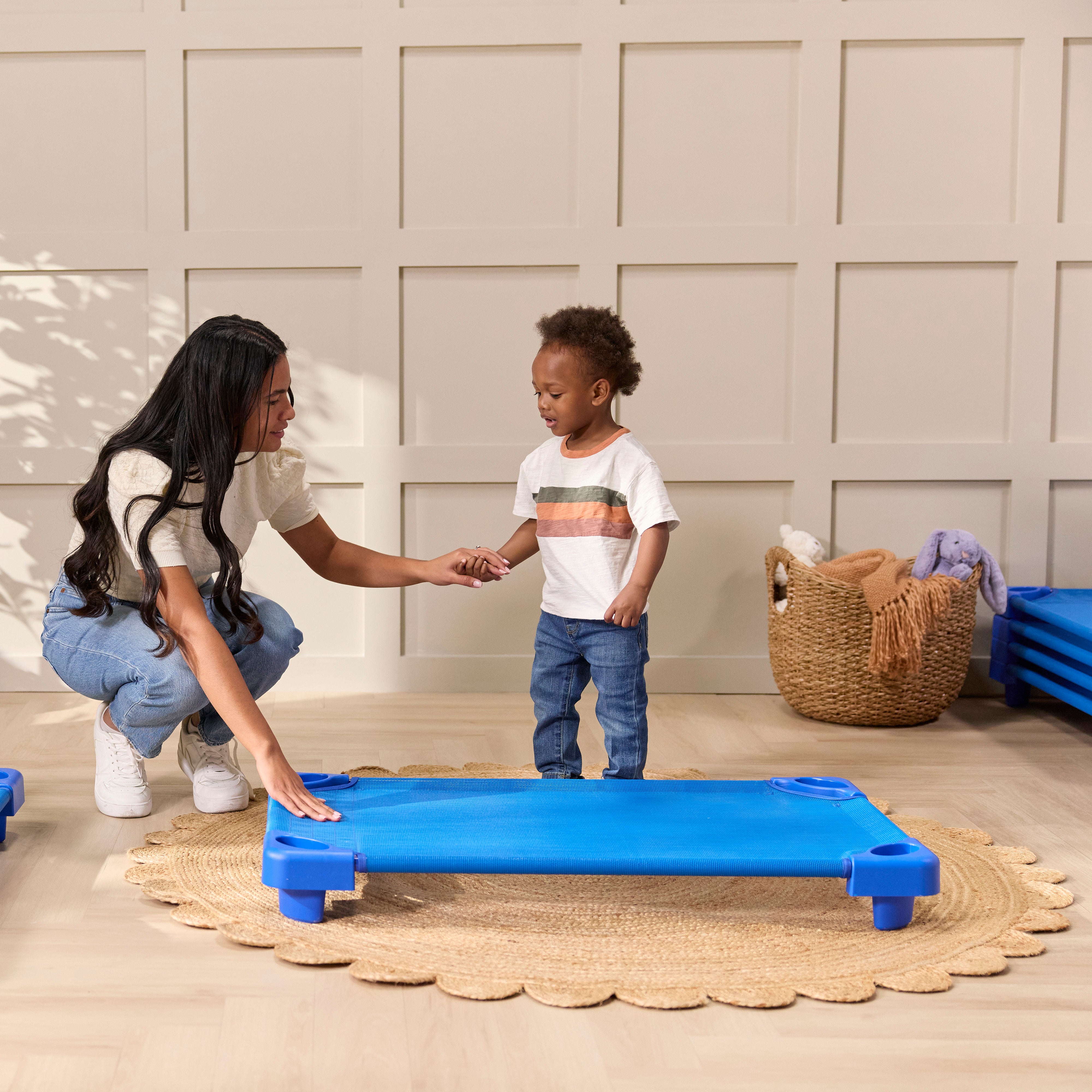 Sleepline Stackable Toddler Cots, Ready-to-Assemble, 6-Pack