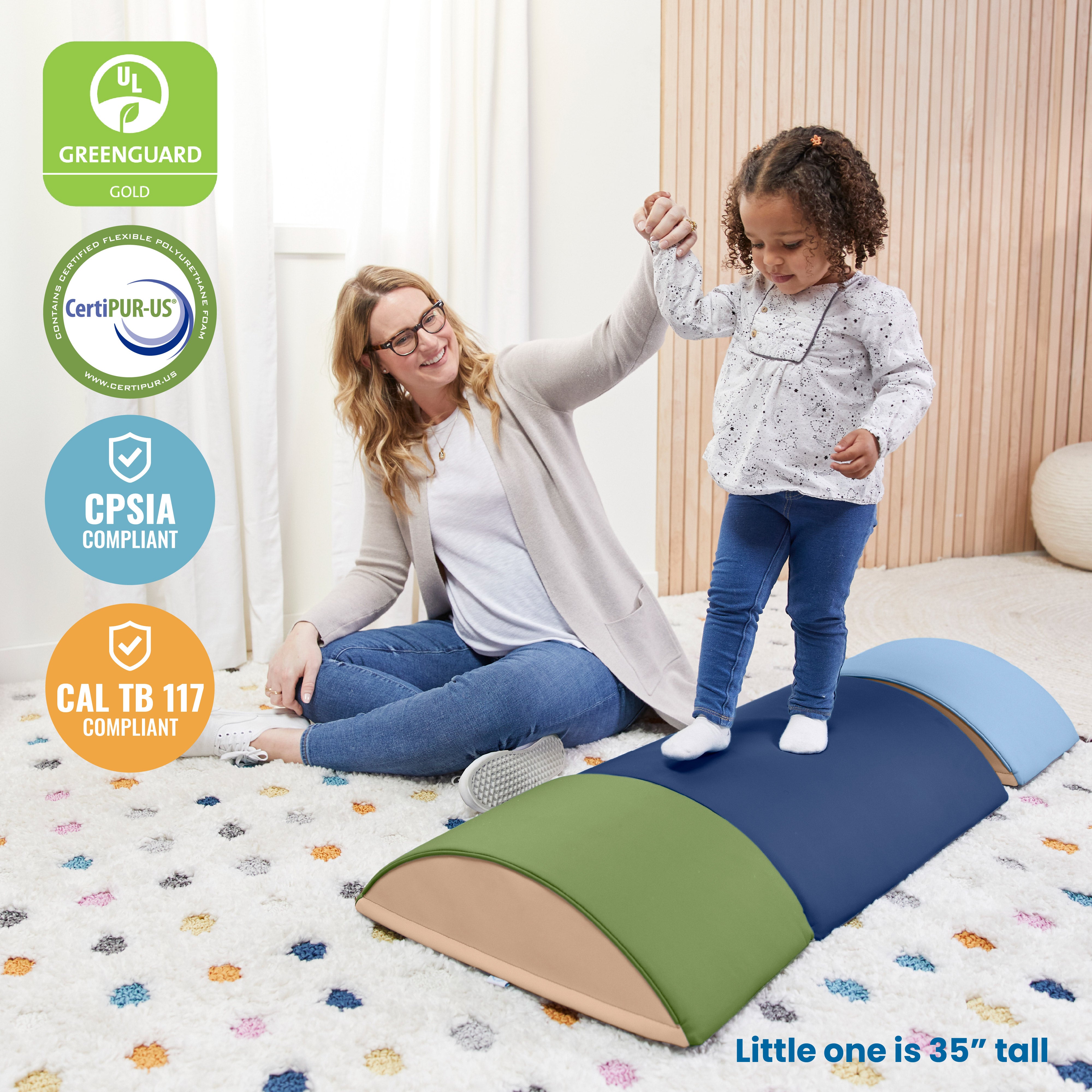 Colorful Log Climber Set, 3-Piece