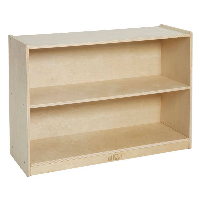 2-Shelf Mobile Storage Cabinet with Back