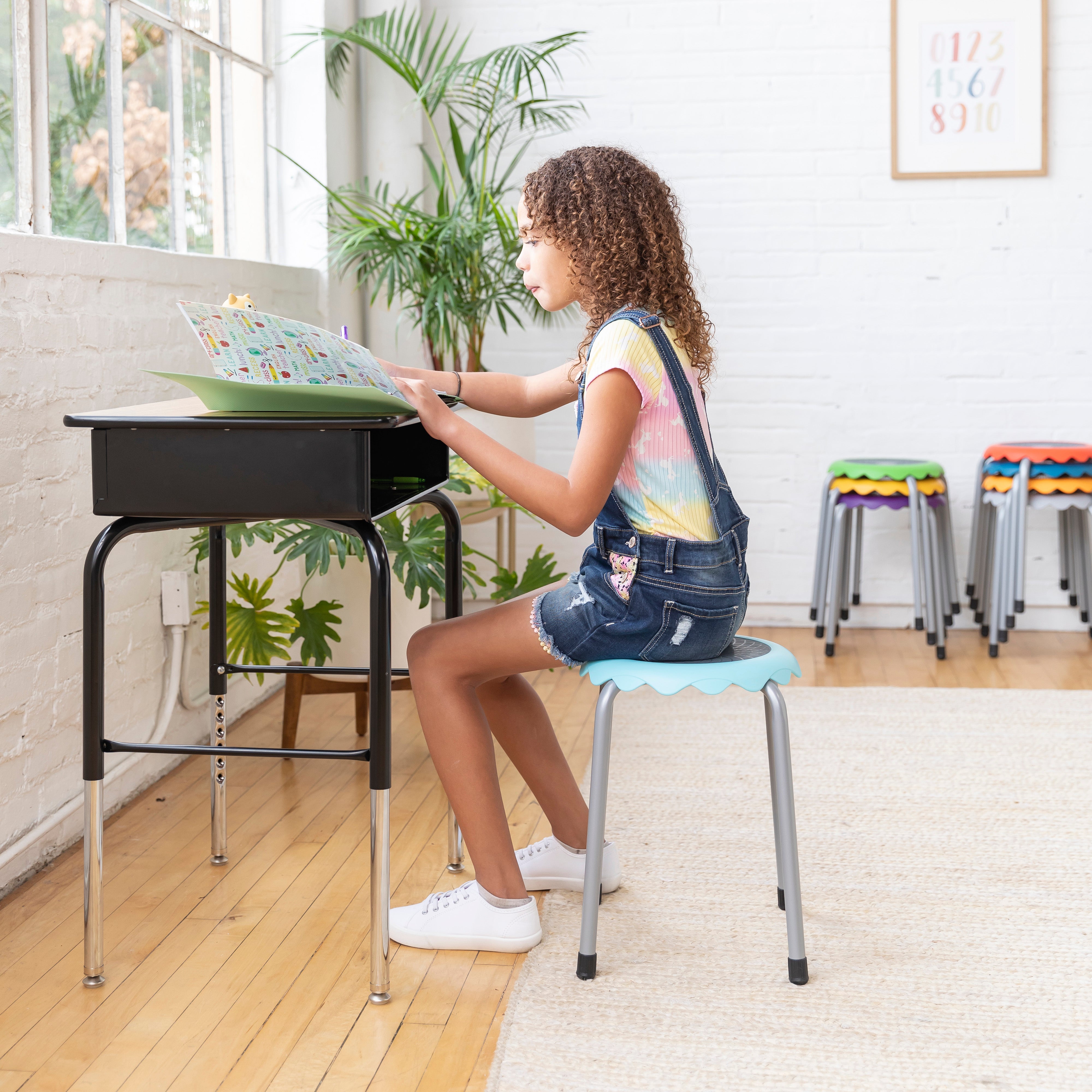 Daisy Stackable Stool Set, 8-Piece