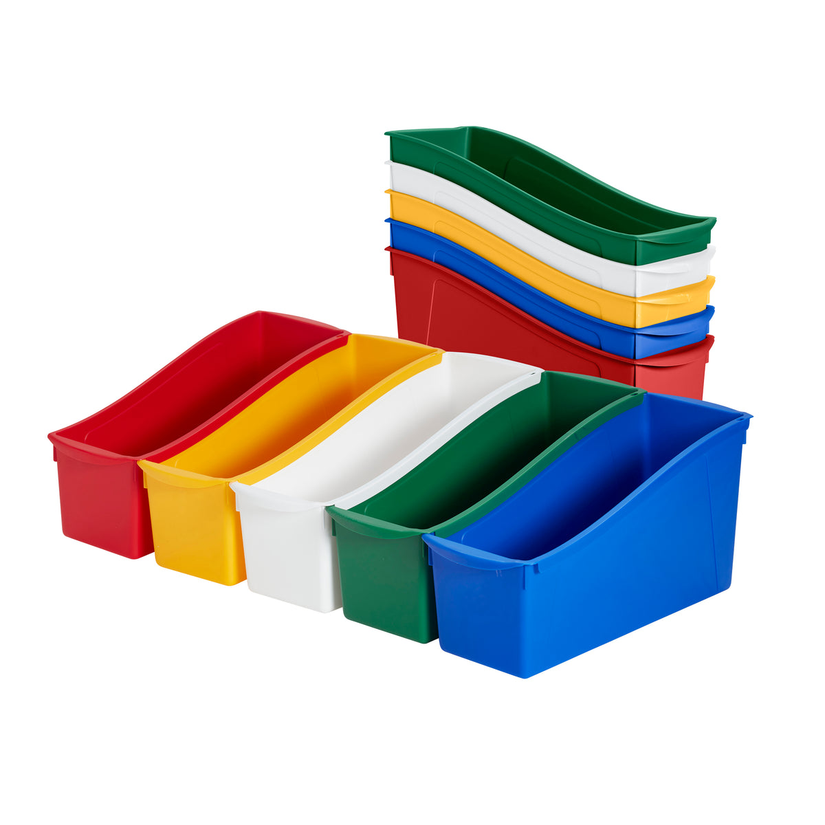 ECR4Kids Linking Book Bins 10-piece