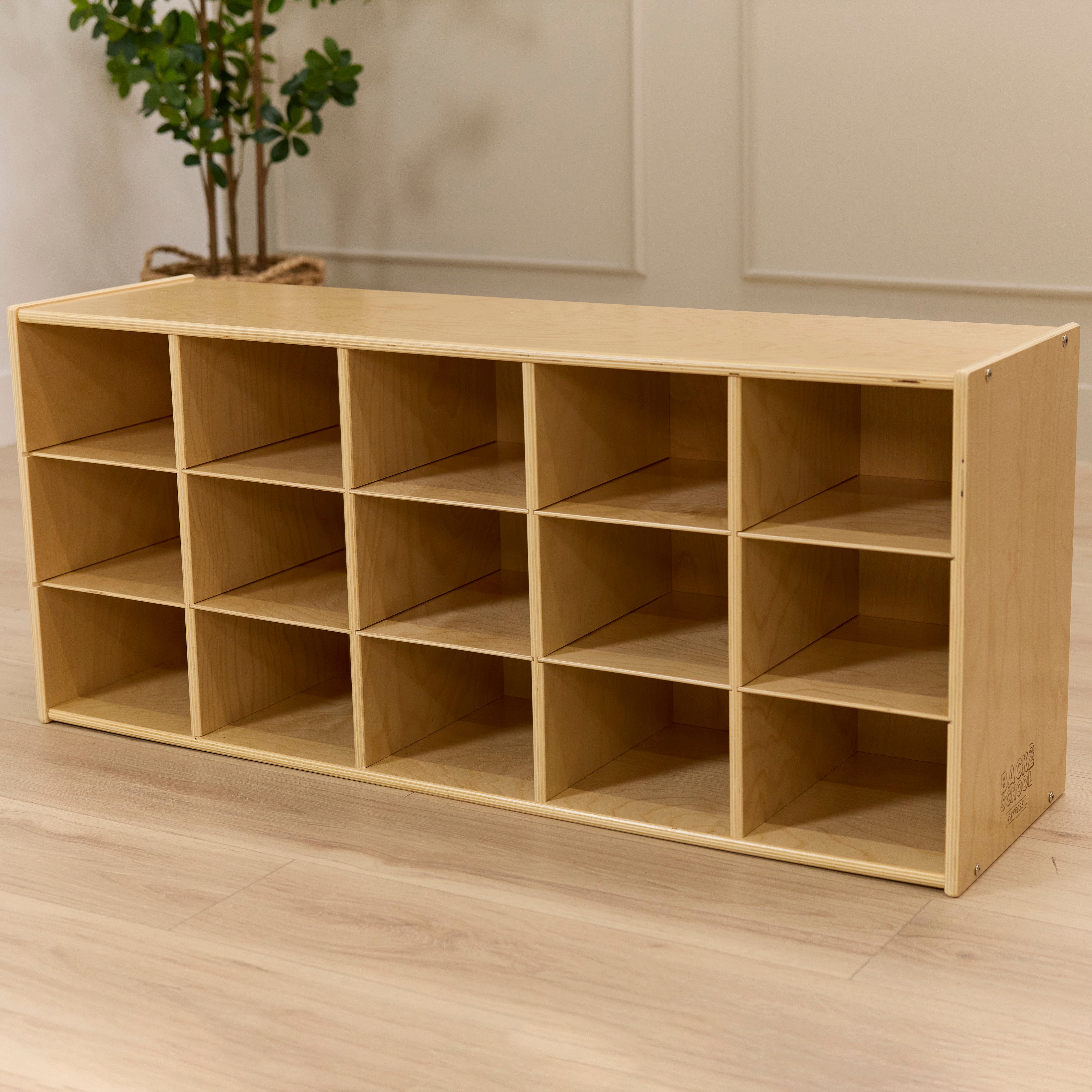 Sleekline 15-Compartment Cubby Storage Cabinet, 3x5