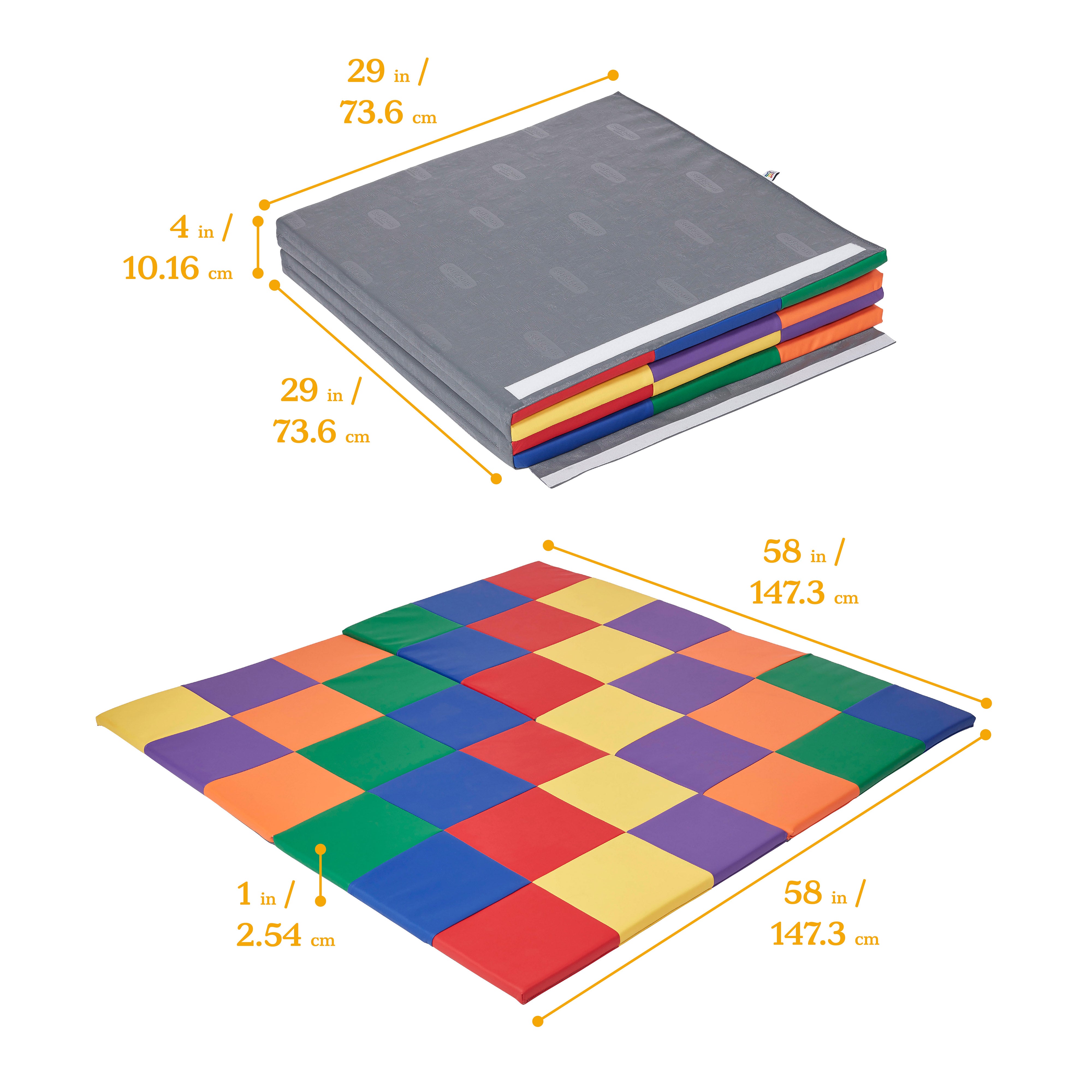Patchwork Activity Mat, Folding Playmat