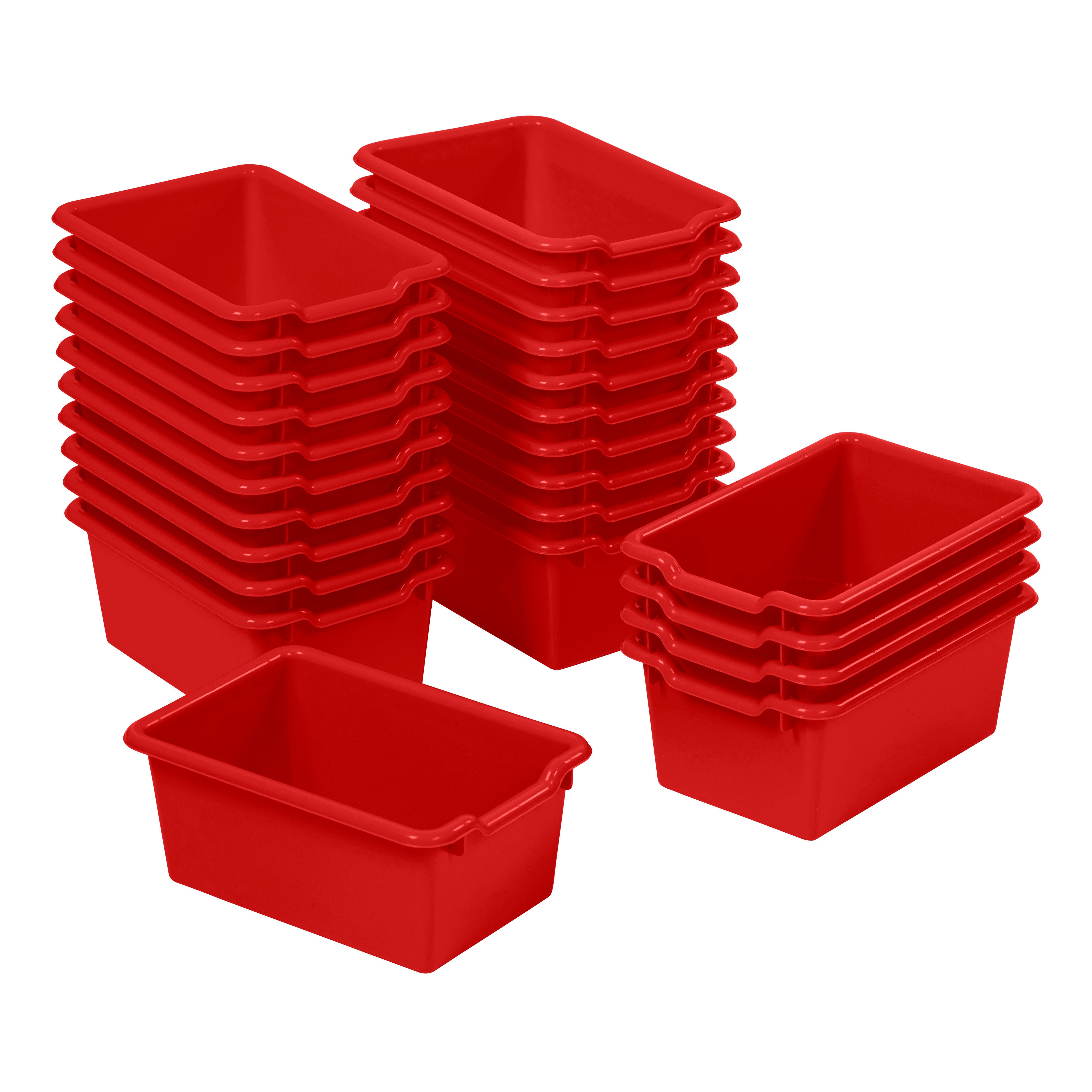 Scoop Front Storage Bins, 25-Piece