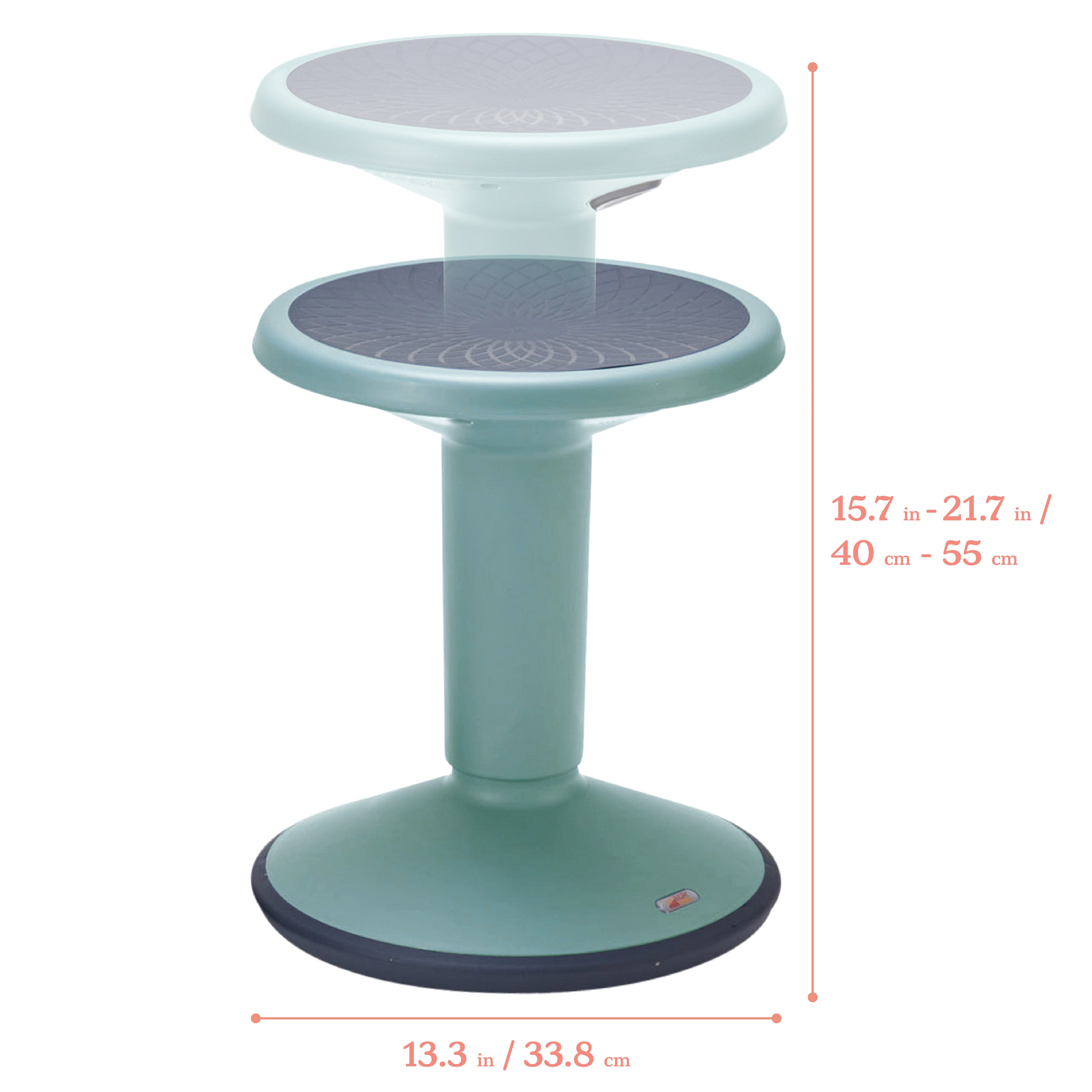 SitWell Adjustable Height Wobble Stool, Active Flexible Seating Chair