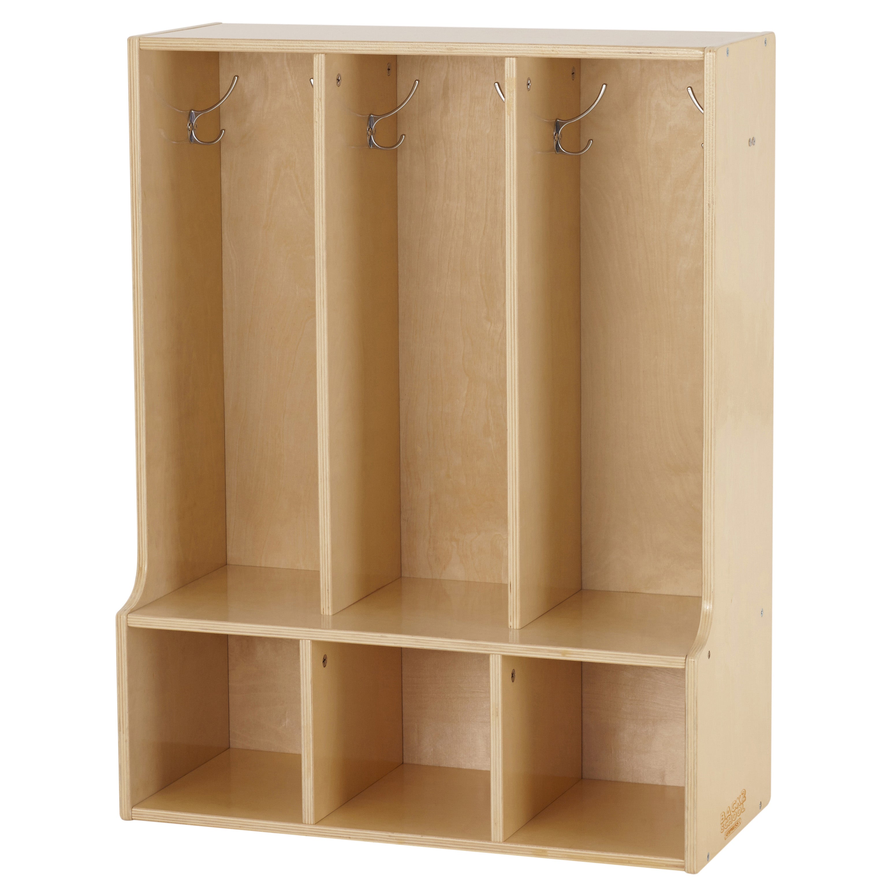 Sleekline 3-Section Toddler Coat Locker with Bench