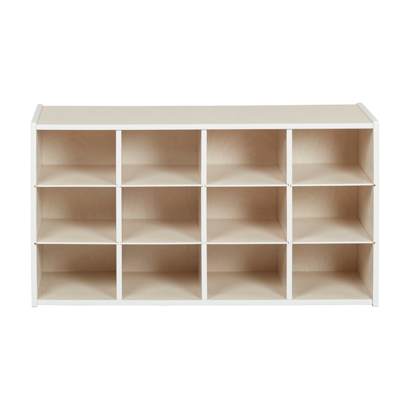 Streamline 12 Cubby Tray Storage Cabinet, 3x4