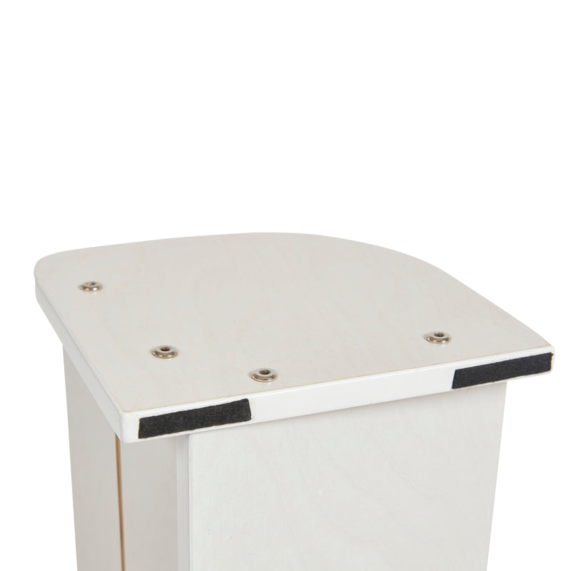 Tabletop Book Display, Library Storage Organizer with Adjustable Book Stop