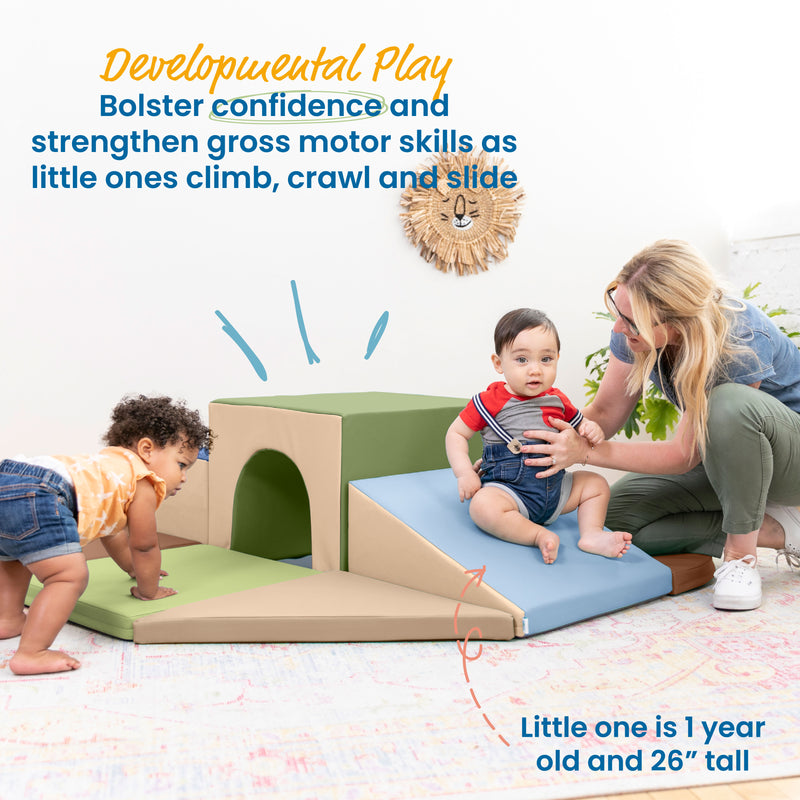 Lincoln Tunnel Climber, Toddler Playset, 9-Piece