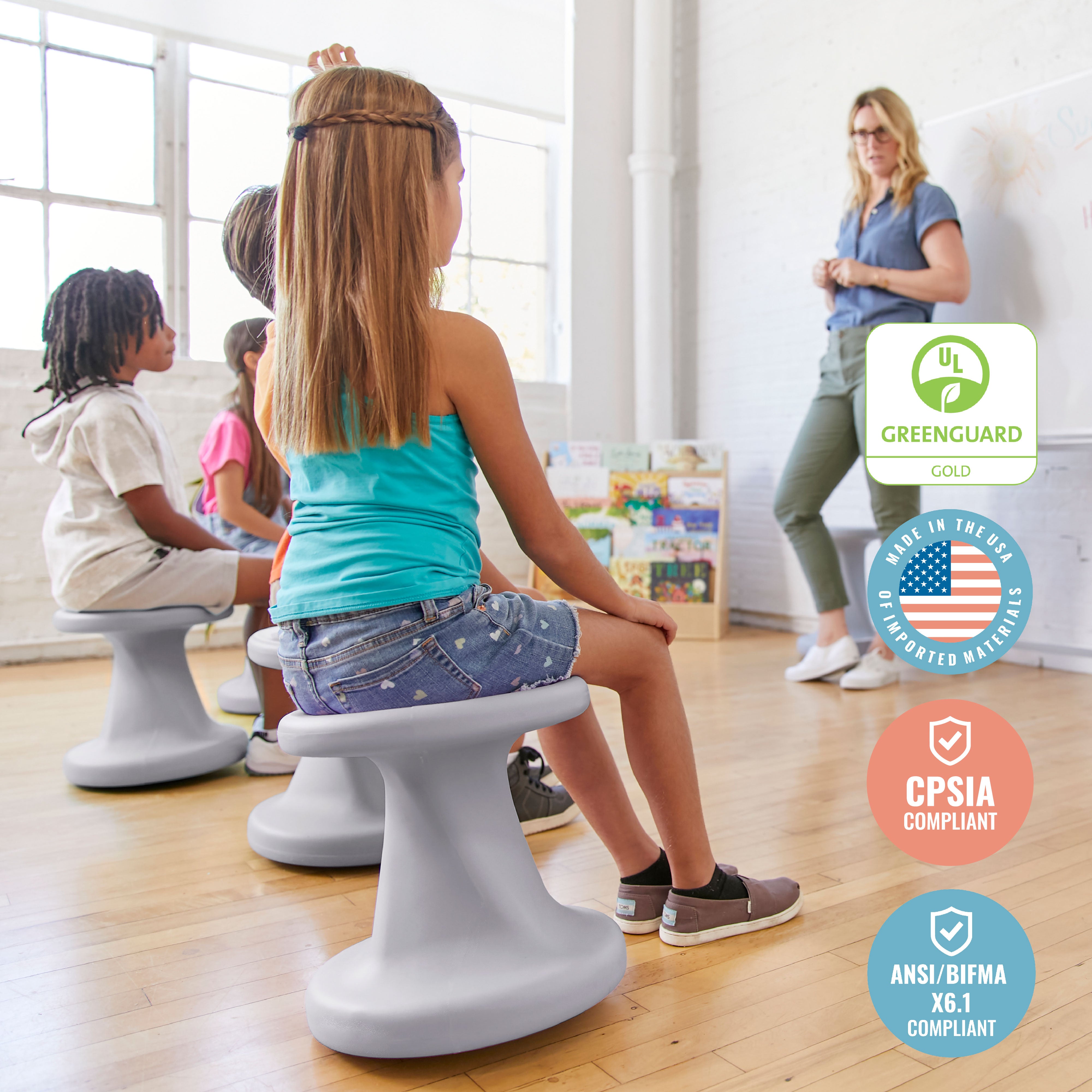 Twist Wobble Stool, 14in Seat Height, Active Seating