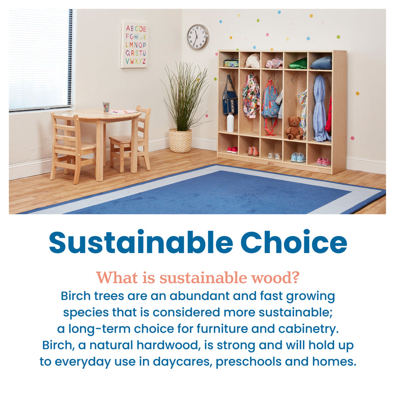 5-Section Straight Coat Locker, Classroom Furniture