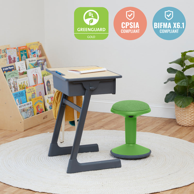 Sitwell Wobble Stool with Cushion, Adjustable Height, Active Seating