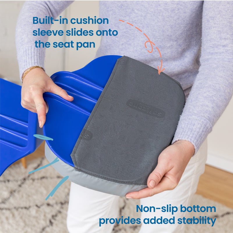 The Surf Portable Lap Desk and Surf Cushion, Flexible Seating Floor Desk with Foam Pad, 1-Pack