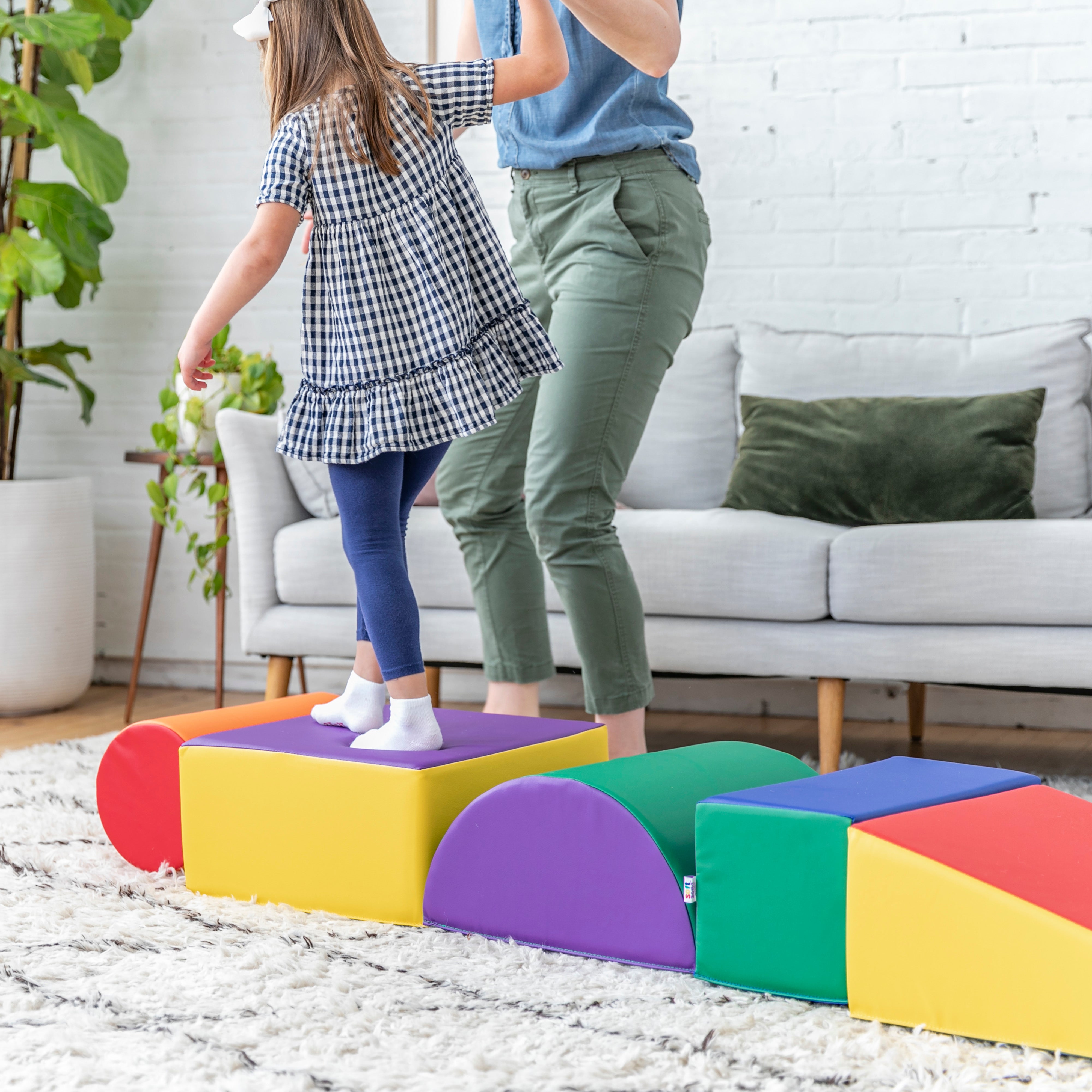 SoftZone Climb and Crawl Playset, Building Blocks, 5-Piece