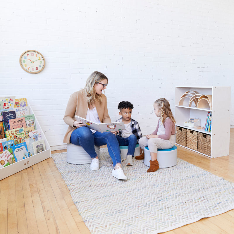 Streamline 3-Shelf Storage Cabinet with Back, 36in High