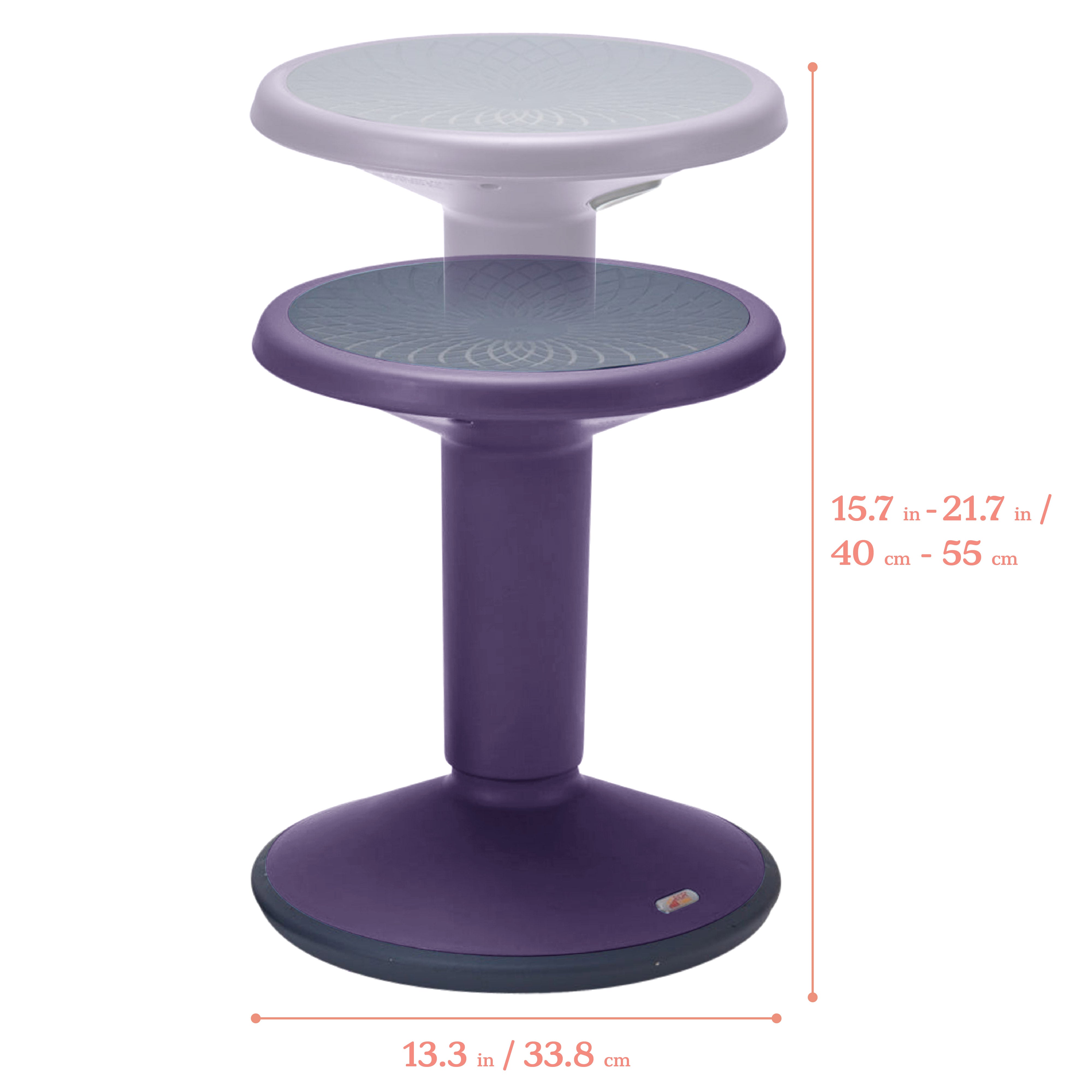 SitWell Adjustable Height Wobble Stool, Active Flexible Seating Chair