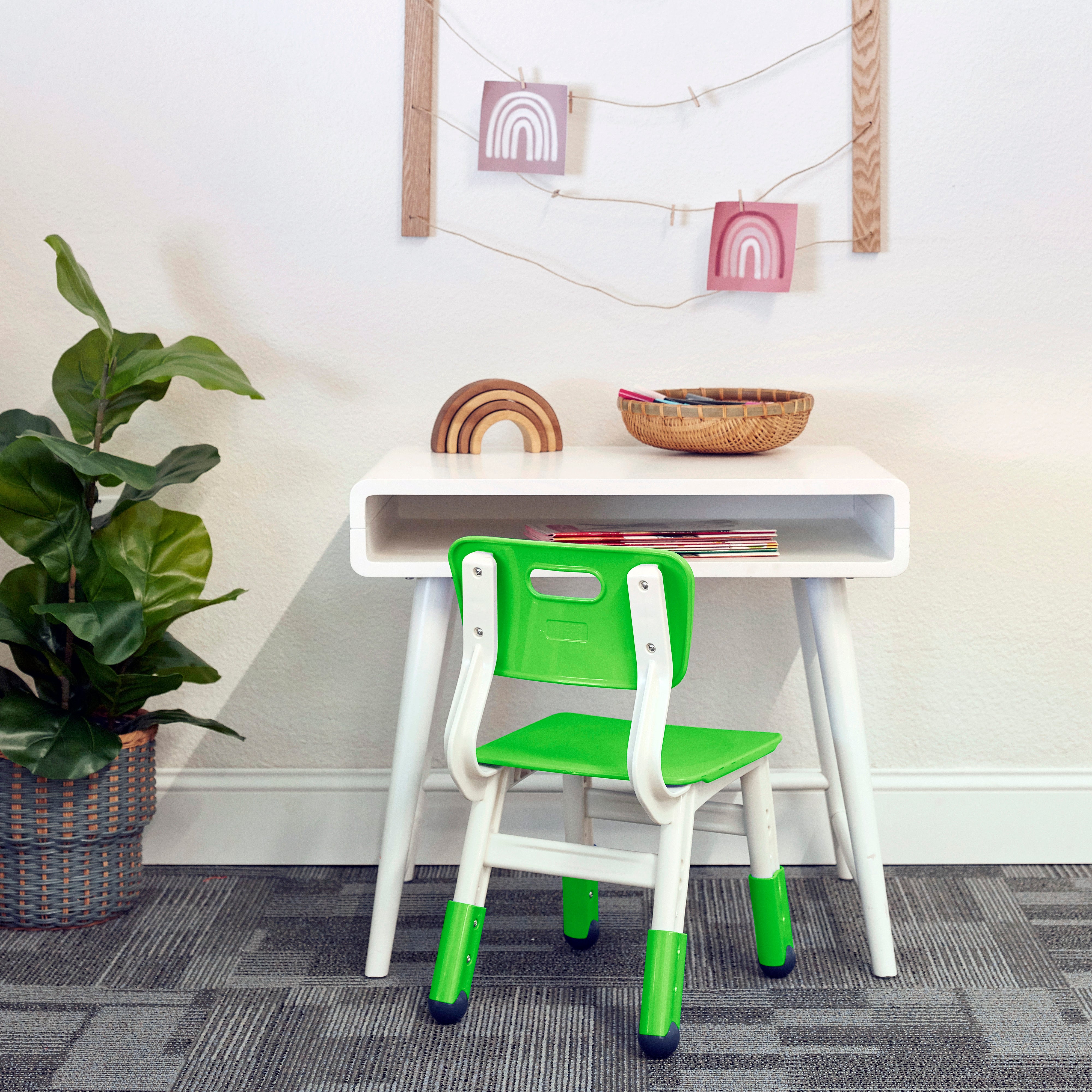 Classroom Adjustable Height Plastic Chair, 2-Pack