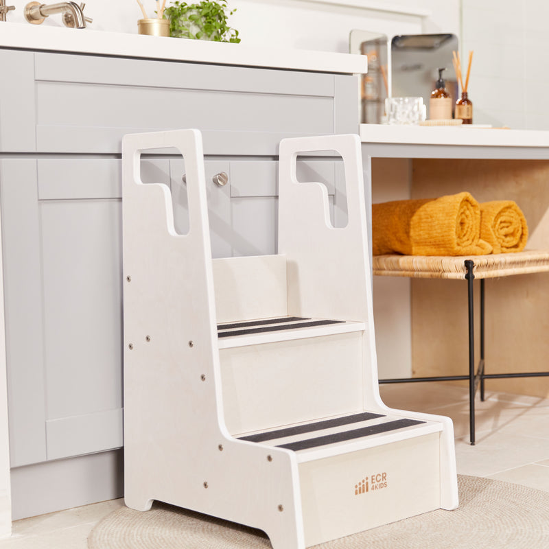 Reach-Up Kids Step Stool with Handles