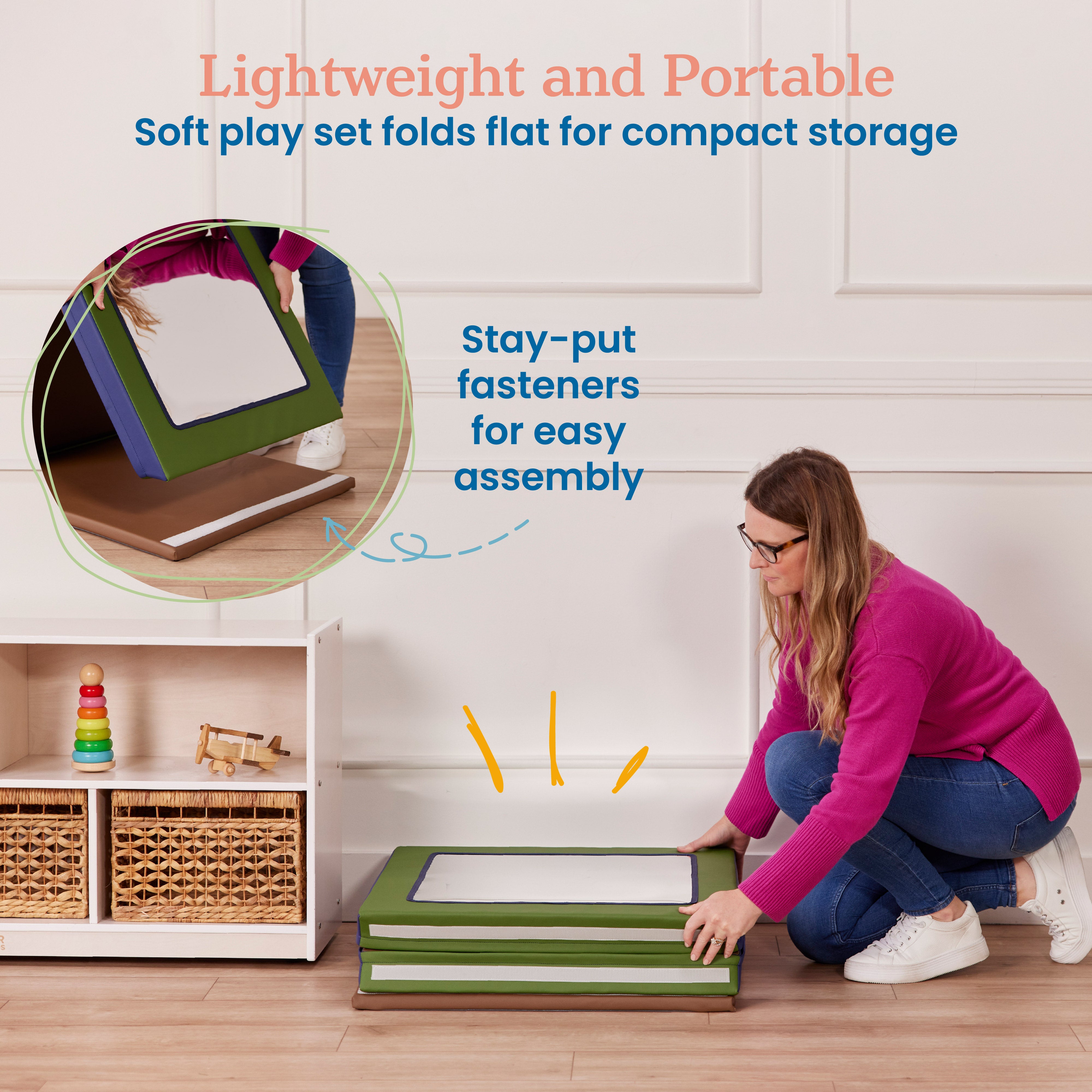 Folding Floor Mirror