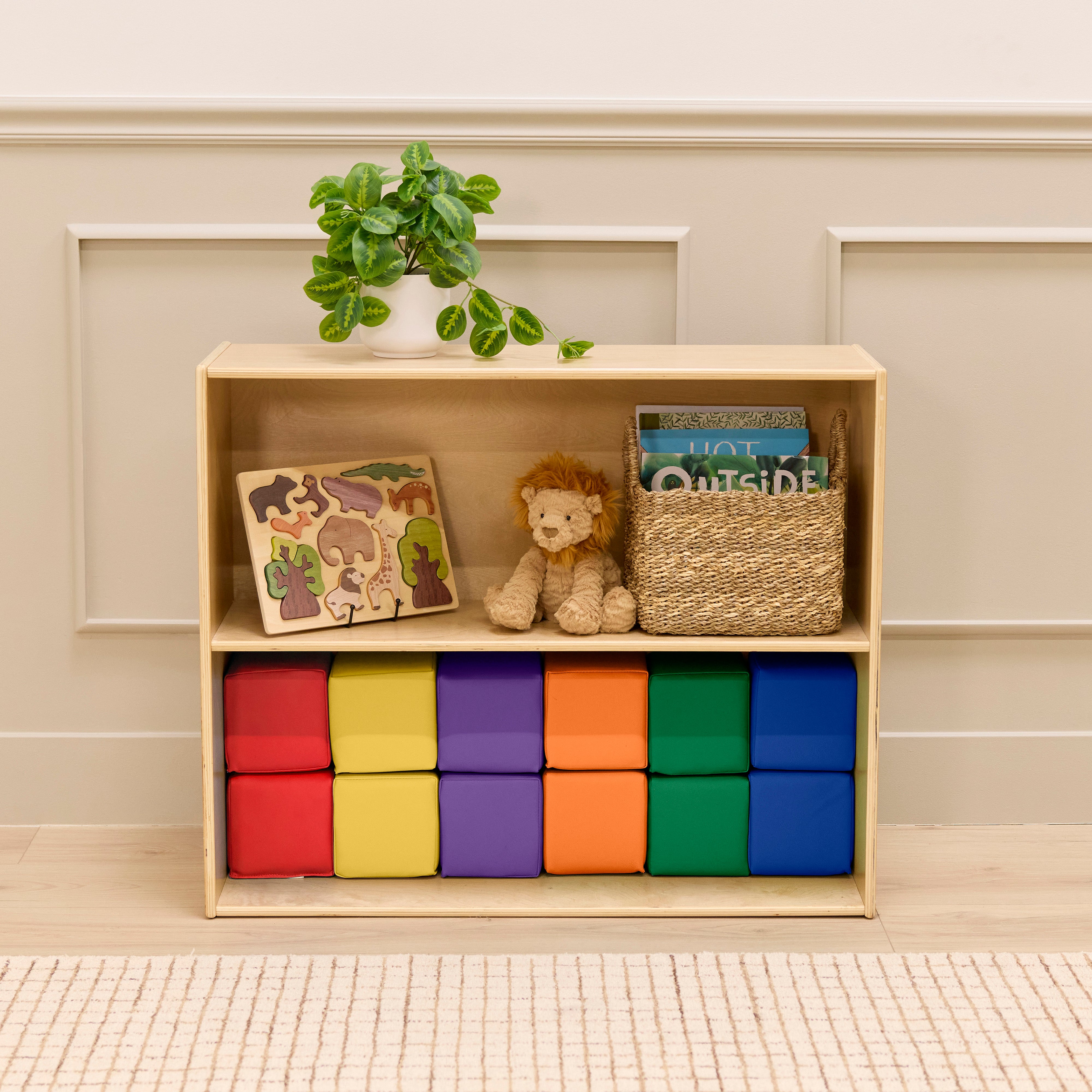 Mosaic Toddler Foam Building Blocks, 12-Piece
