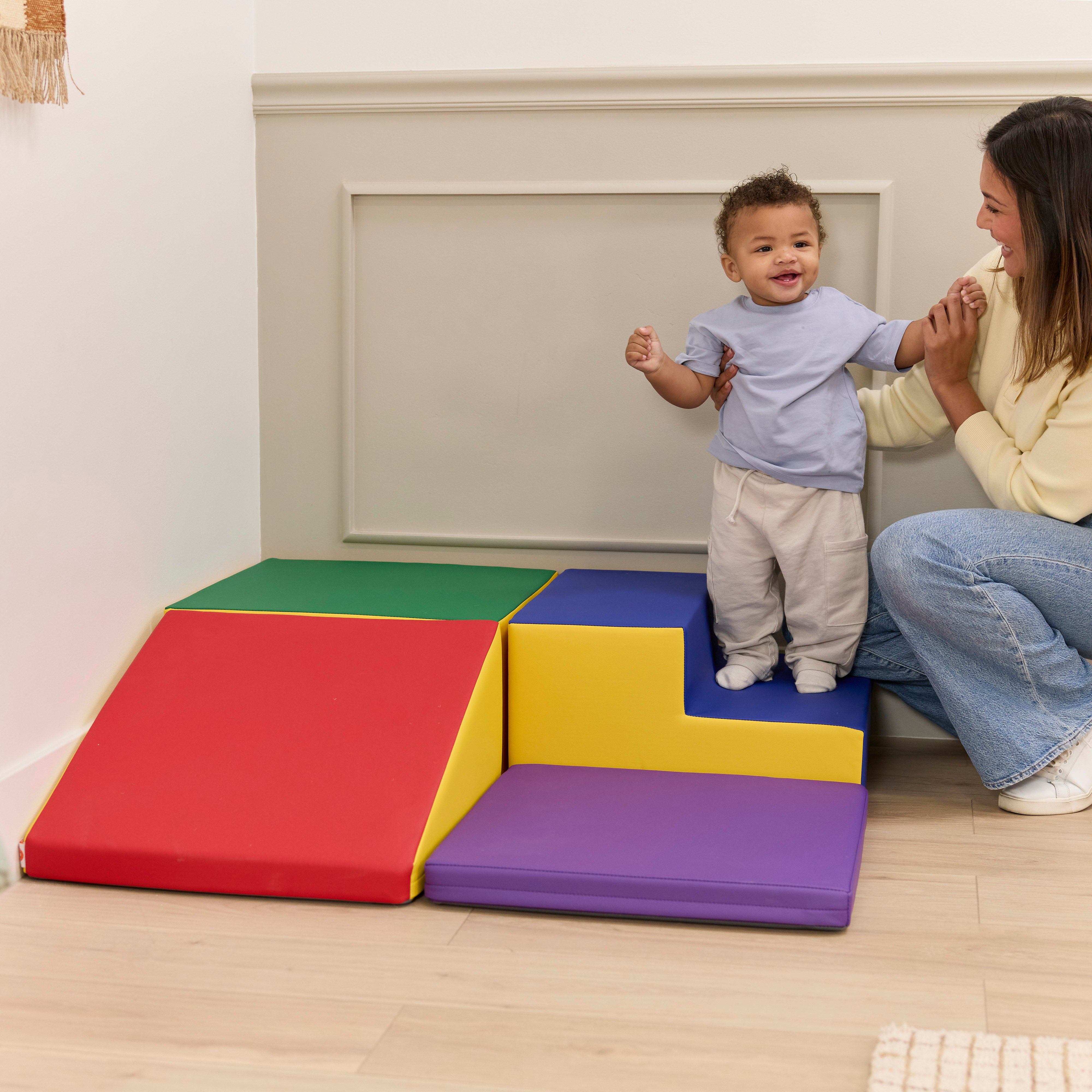 Little Haven Step & Slide Corner Climber, 4-Piece