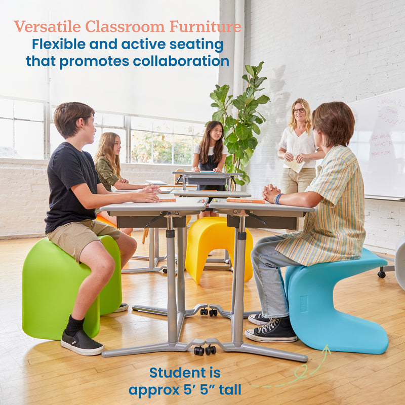 Wave Seat, Active Learning Chair, Flexible Seating, 18in - 19.6in Seat Height
