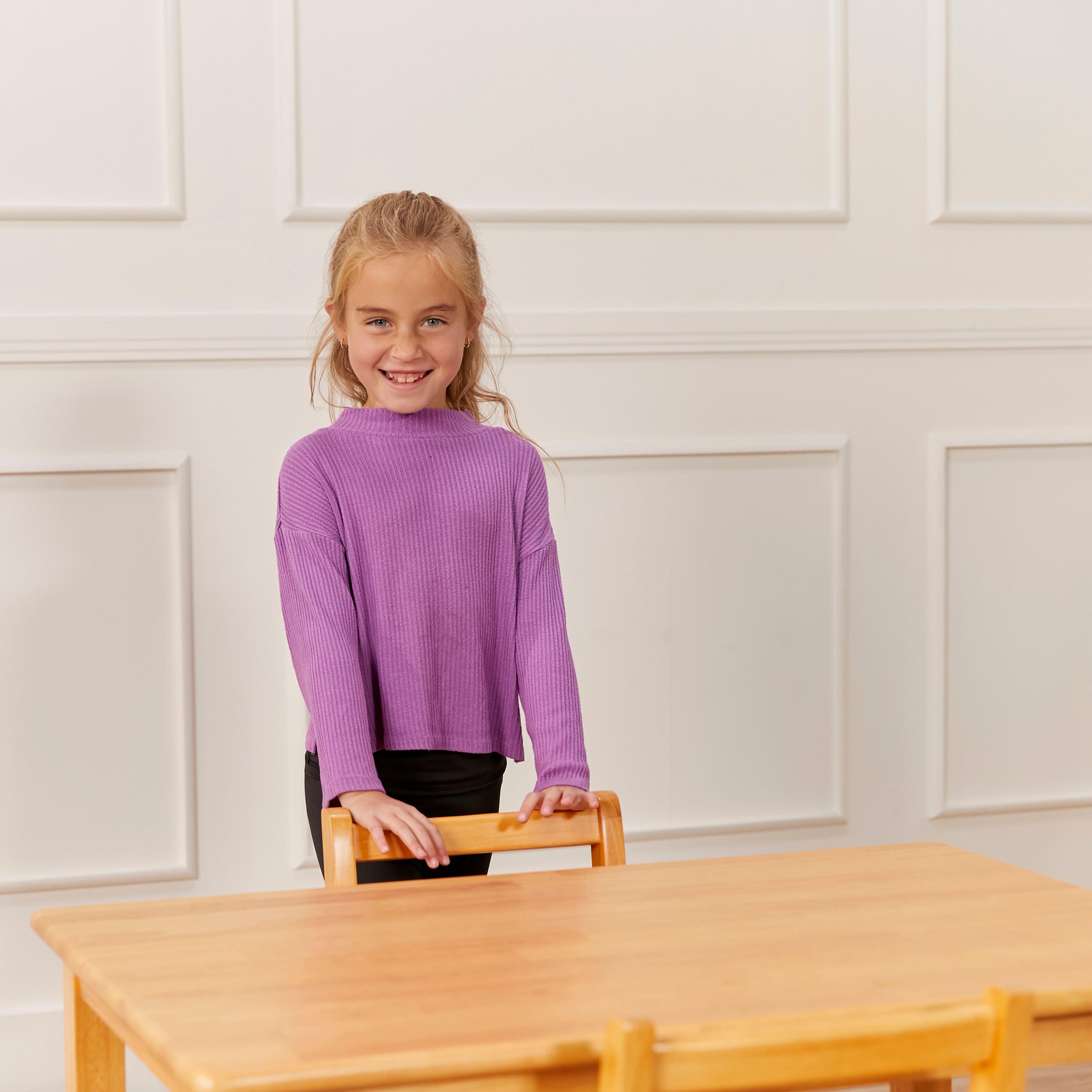 24in x 36in Rectangular Hardwood Table with 22in Legs, Kids Furniture