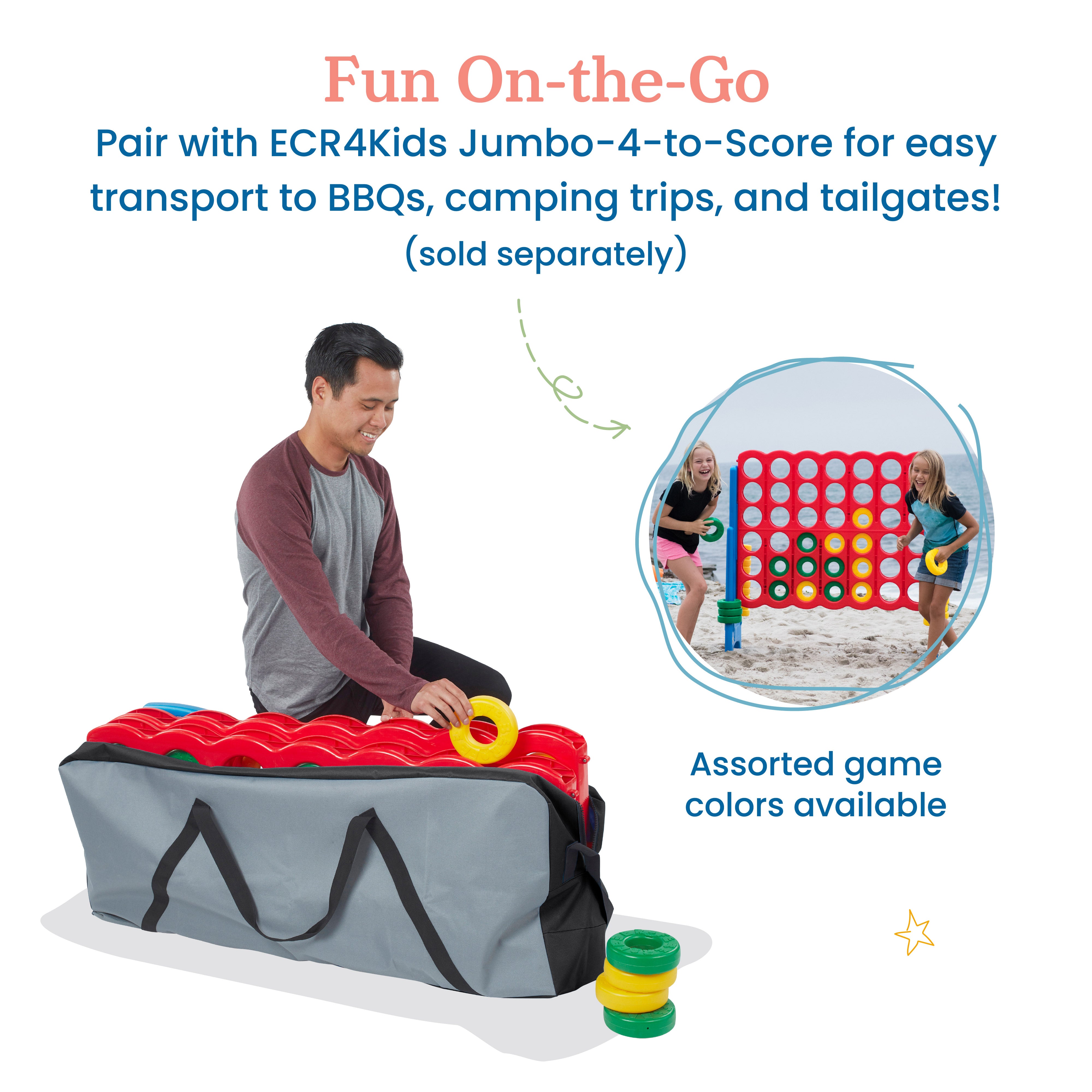 Jumbo 4-To-Score Carry Bag, Kids Games