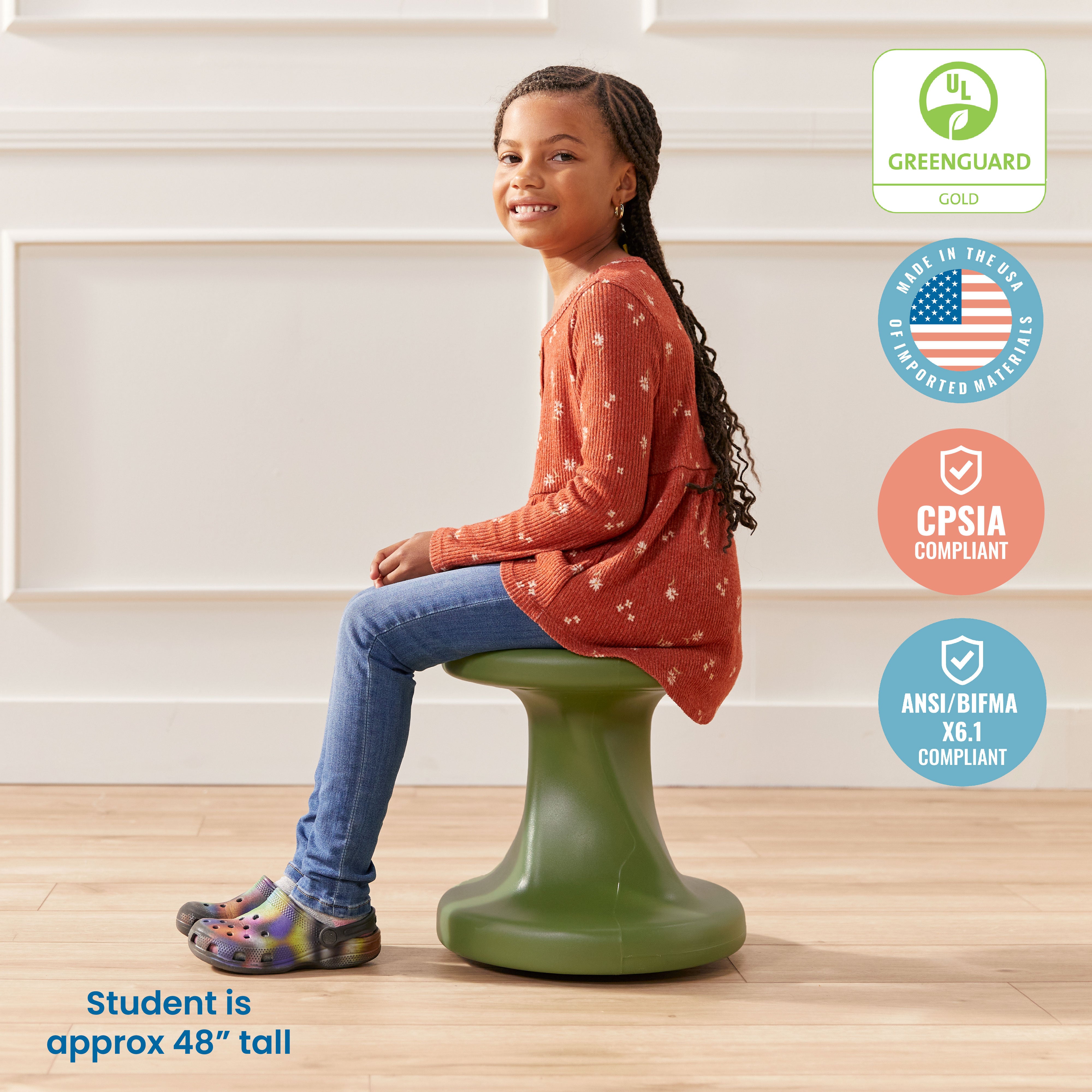 Twist Wobble Stool, 14in Seat Height, Active Seating