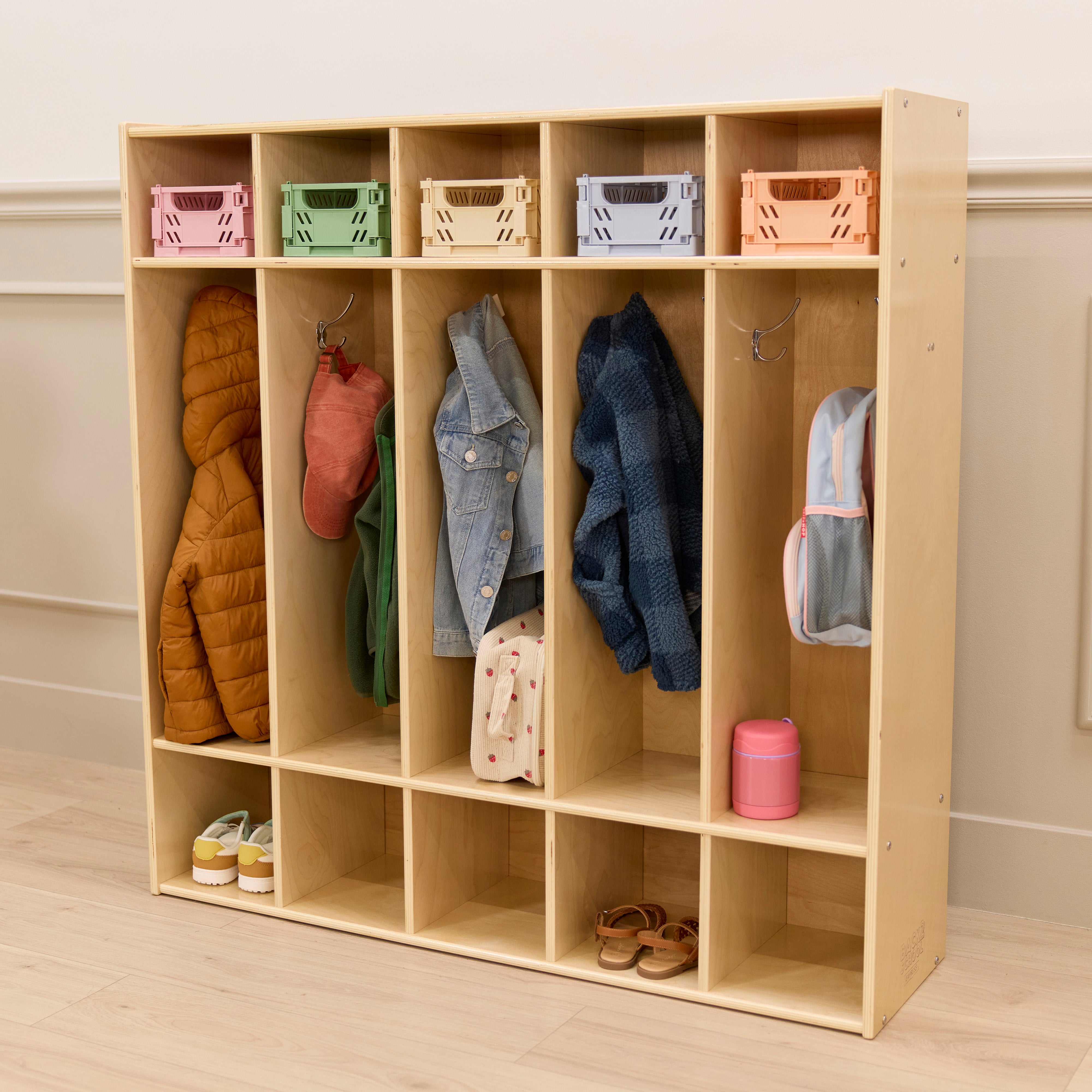 Sleekline 5-Section Storage Coat Locker
