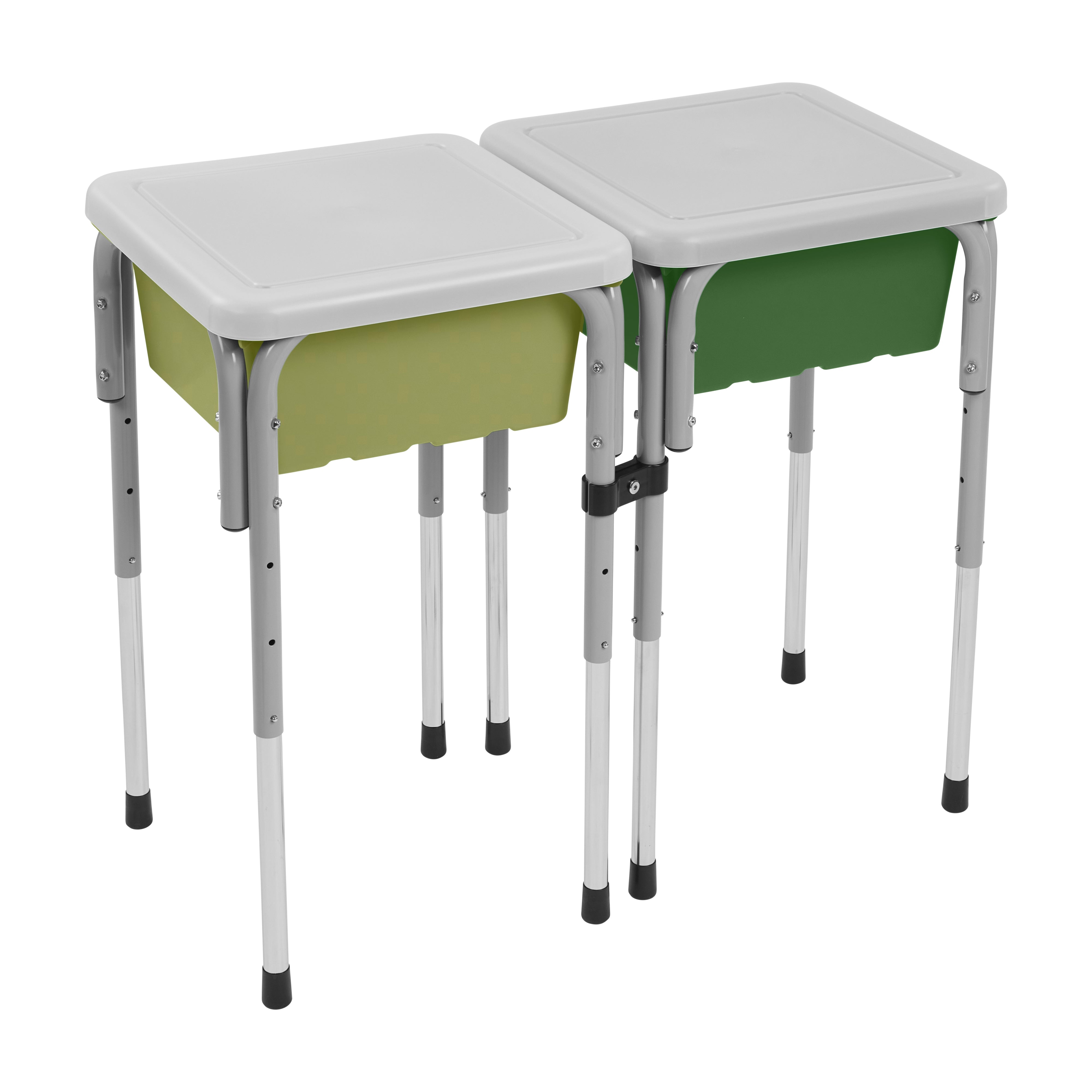 2-Station Sand and Water Adjustable Play Table, Sensory Bins