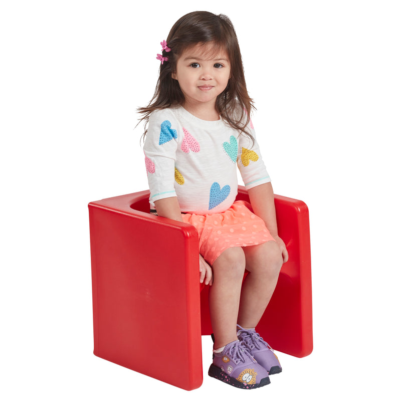 ECR4Kids Tri-Me 3-In-1 Cube Chair, Kids Furniture