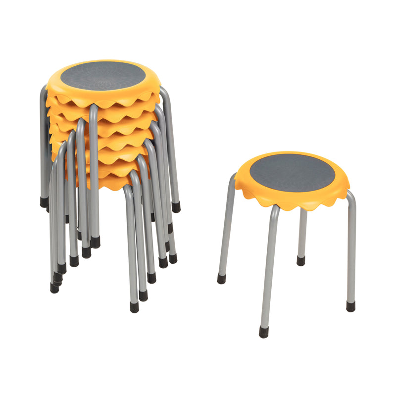 Daisy Stackable Stool Set, Flexible Seating, 8-Piece
