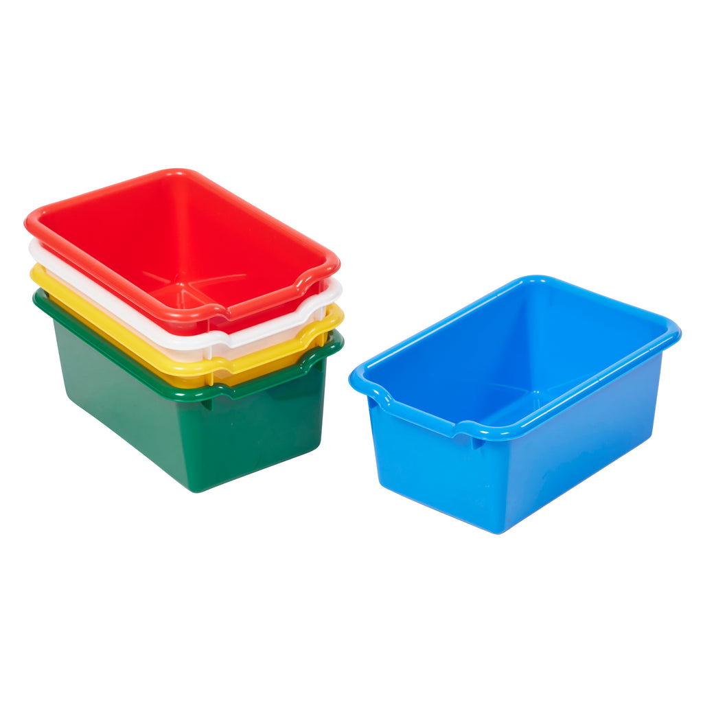 Ecr4kids Scoop Front Storage Bins 15-Piece Assorted