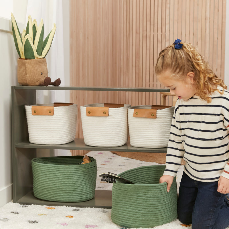 Streamline 2-Shelf Storage Cabinet without Back 24in High, Double-Sided
