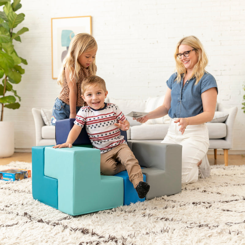 Brainy Soft Foam Blocks, Soma Puzzle Cube, 7-Piece